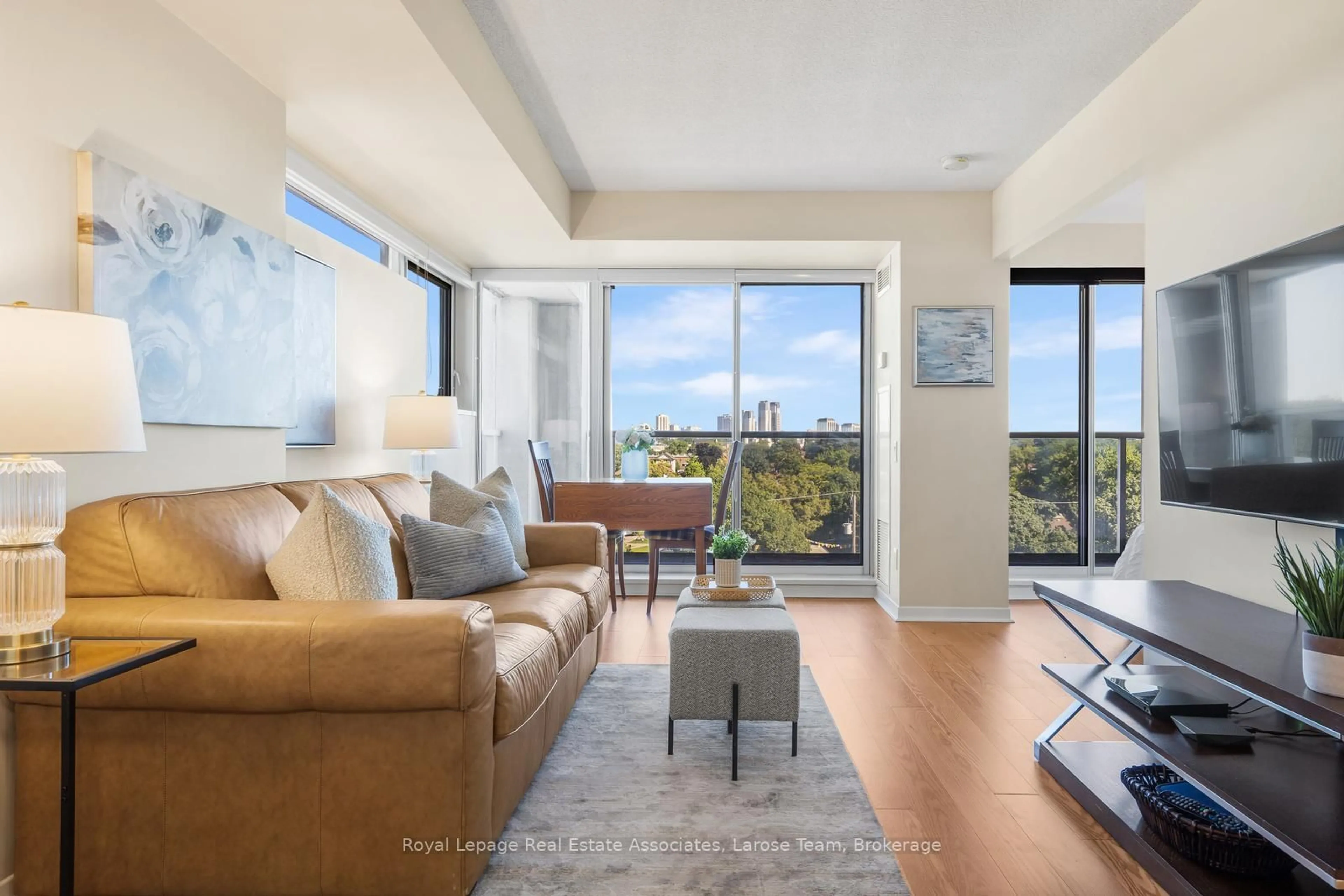 Living room with furniture, unknown for 1050 The Queensway #611, Toronto Ontario M8Z 0A8
