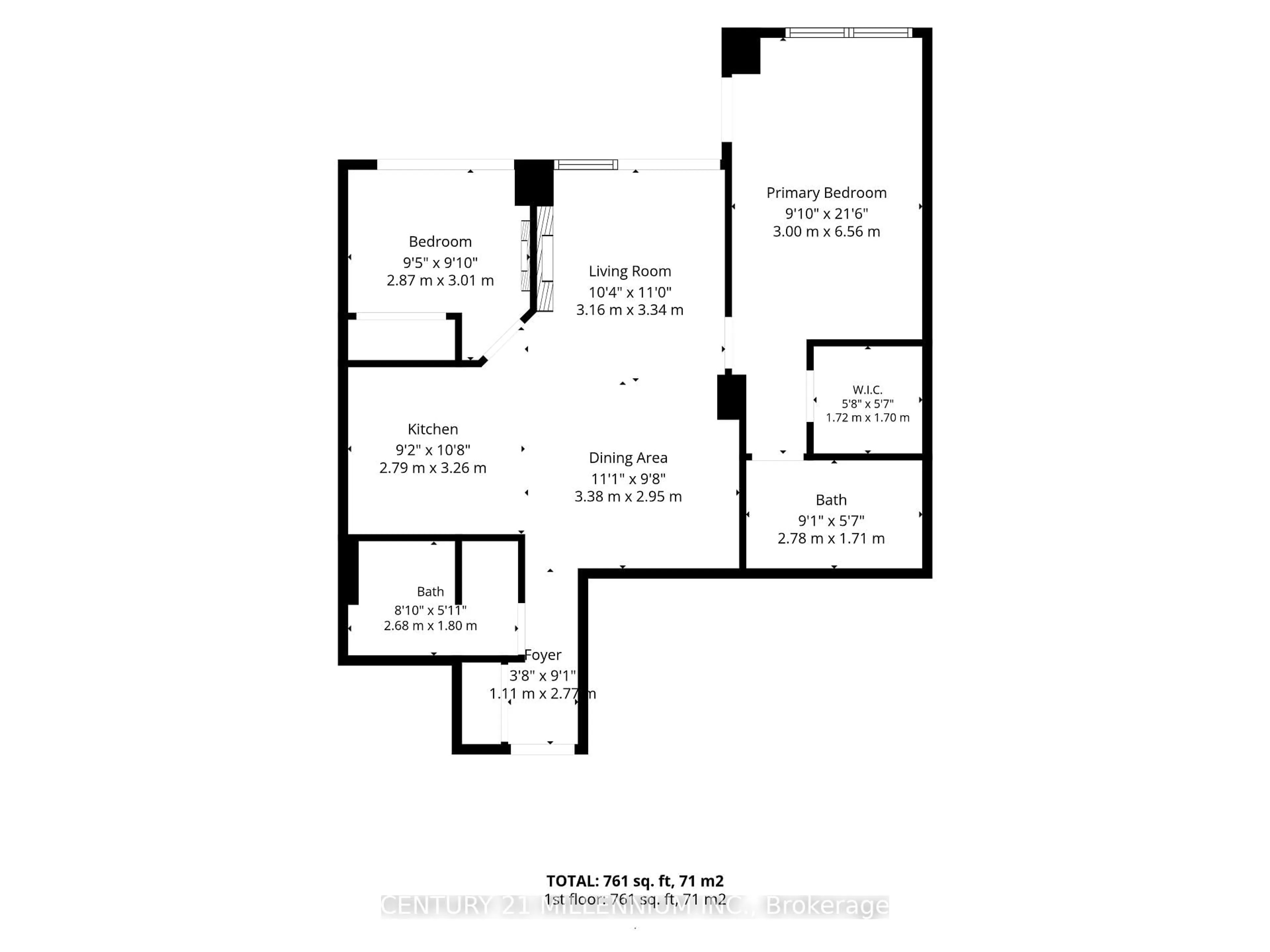 Floor plan for 88 Palace Pier Crt #506, Toronto Ontario M8V 4C2