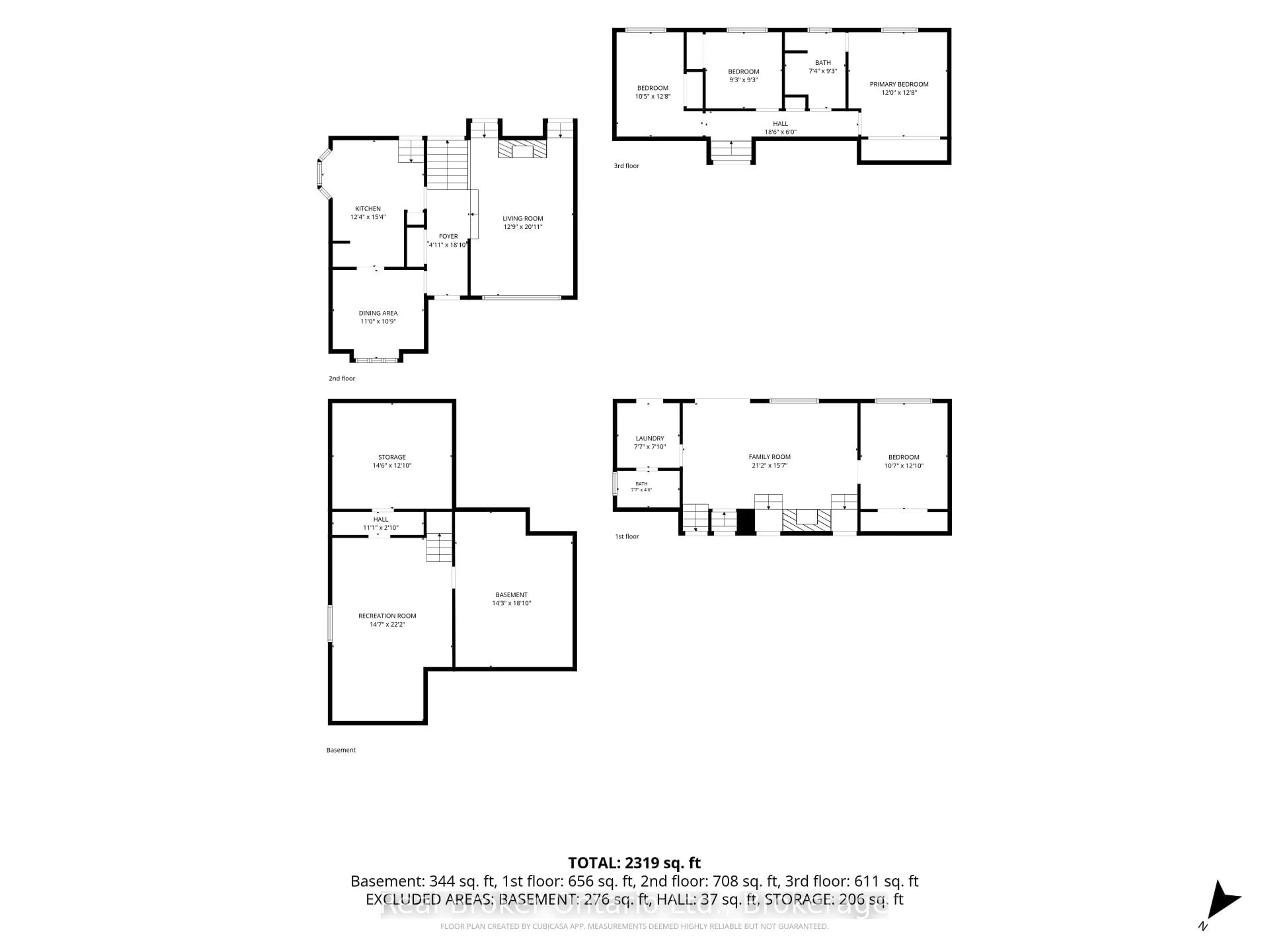 Floor plan for 2086 Cavendish Dr, Burlington Ontario L7P 1Z1