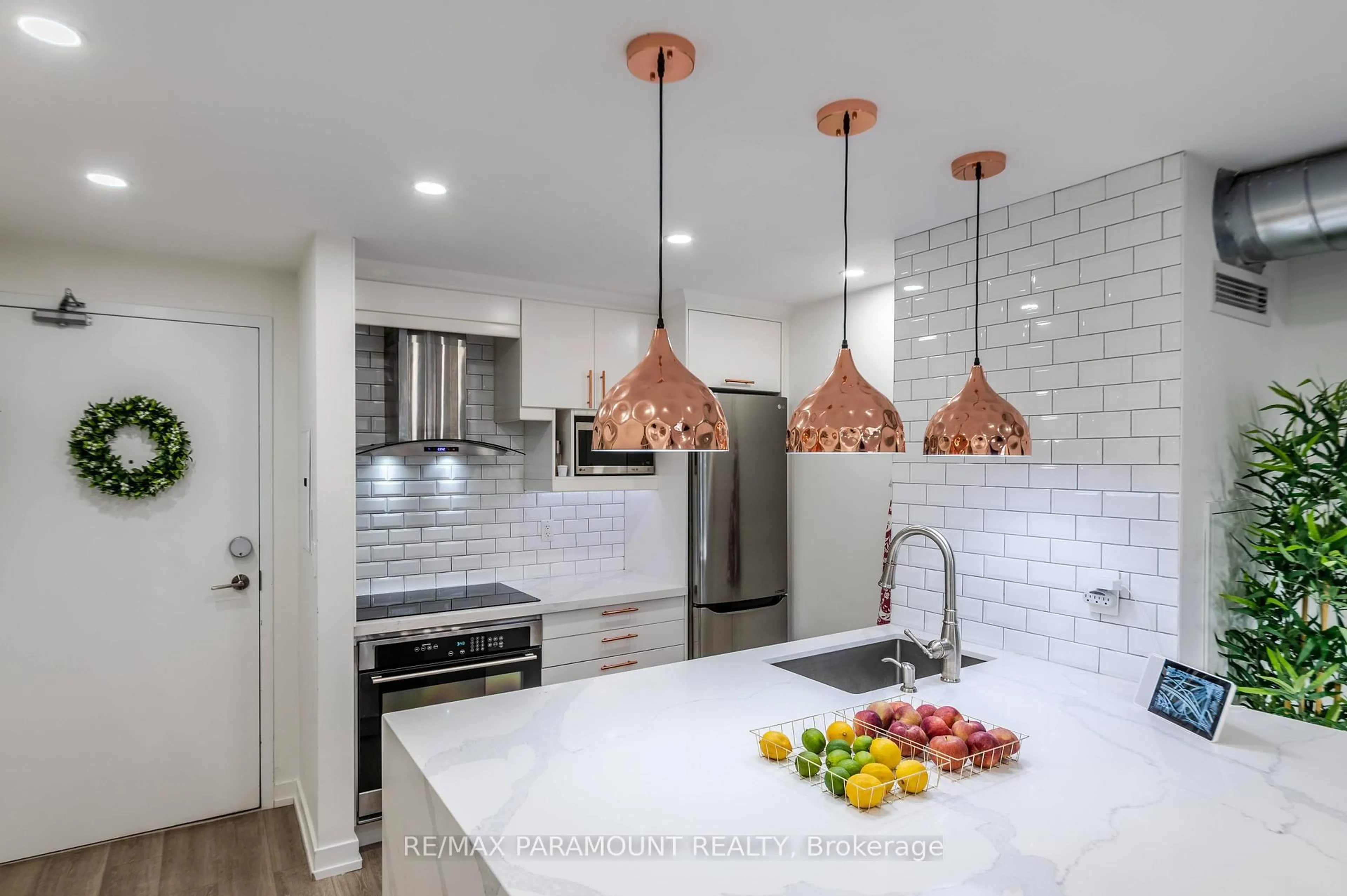 Contemporary kitchen, ceramic/tile floor for 1410 Dupont Rd #315, Toronto Ontario M6H 0B6