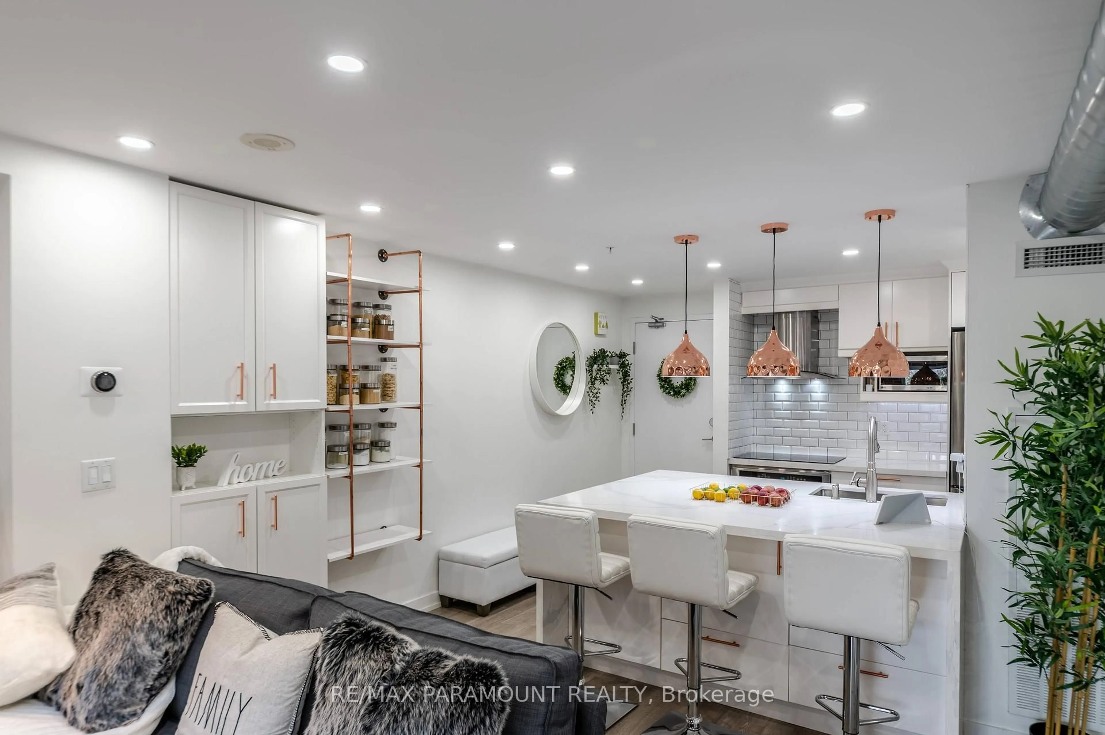 Contemporary kitchen, ceramic/tile floor for 1410 Dupont Rd #315, Toronto Ontario M6H 0B6