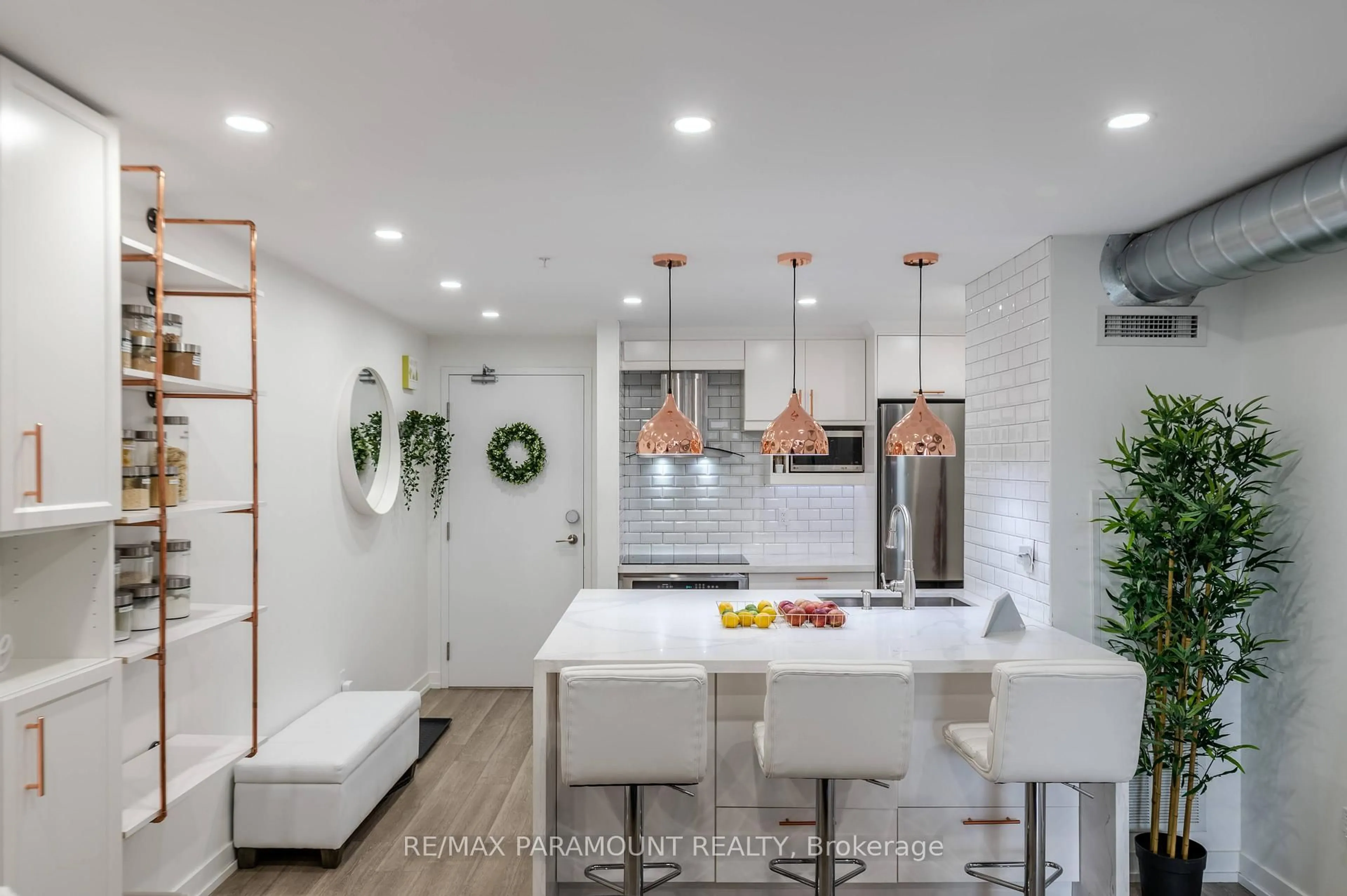 Contemporary kitchen, ceramic/tile floor for 1410 Dupont Rd #315, Toronto Ontario M6H 0B6