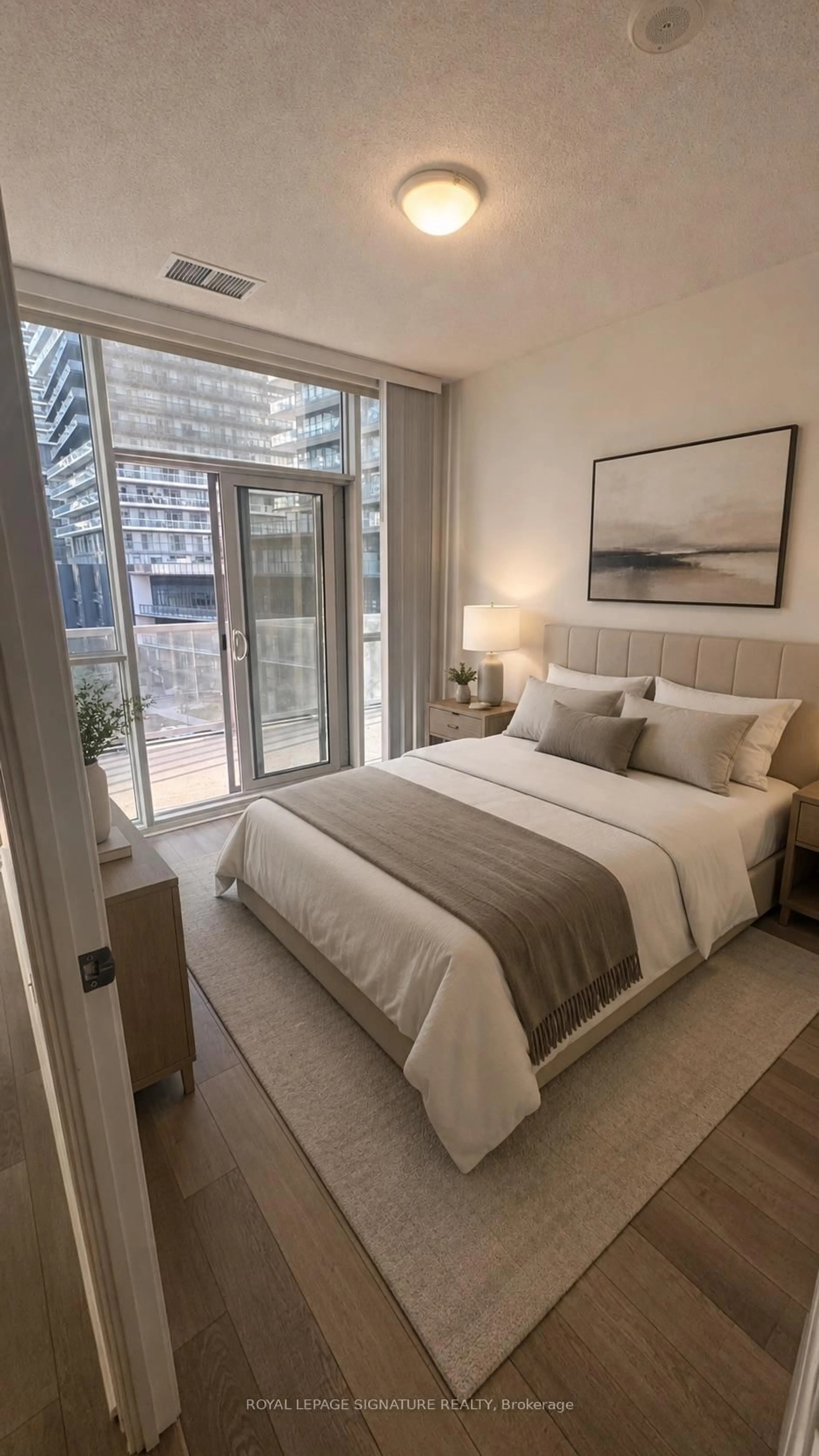 Bedroom with bed, unknown for 80 Marine Parade Dr #430, Toronto Ontario M8V 0A3