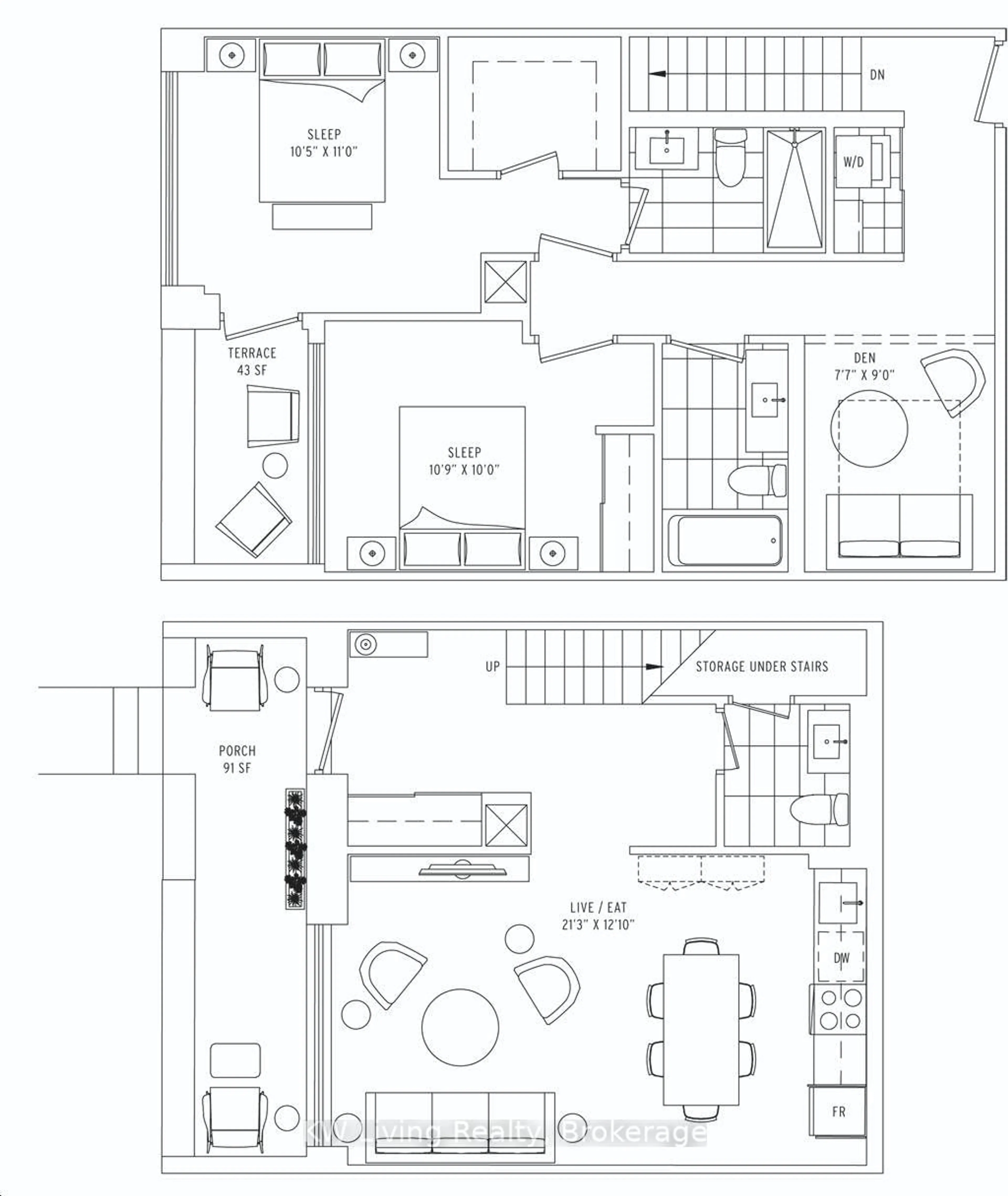 Floor plan for 121 Ford St #109, Toronto Ontario M6N 3A2