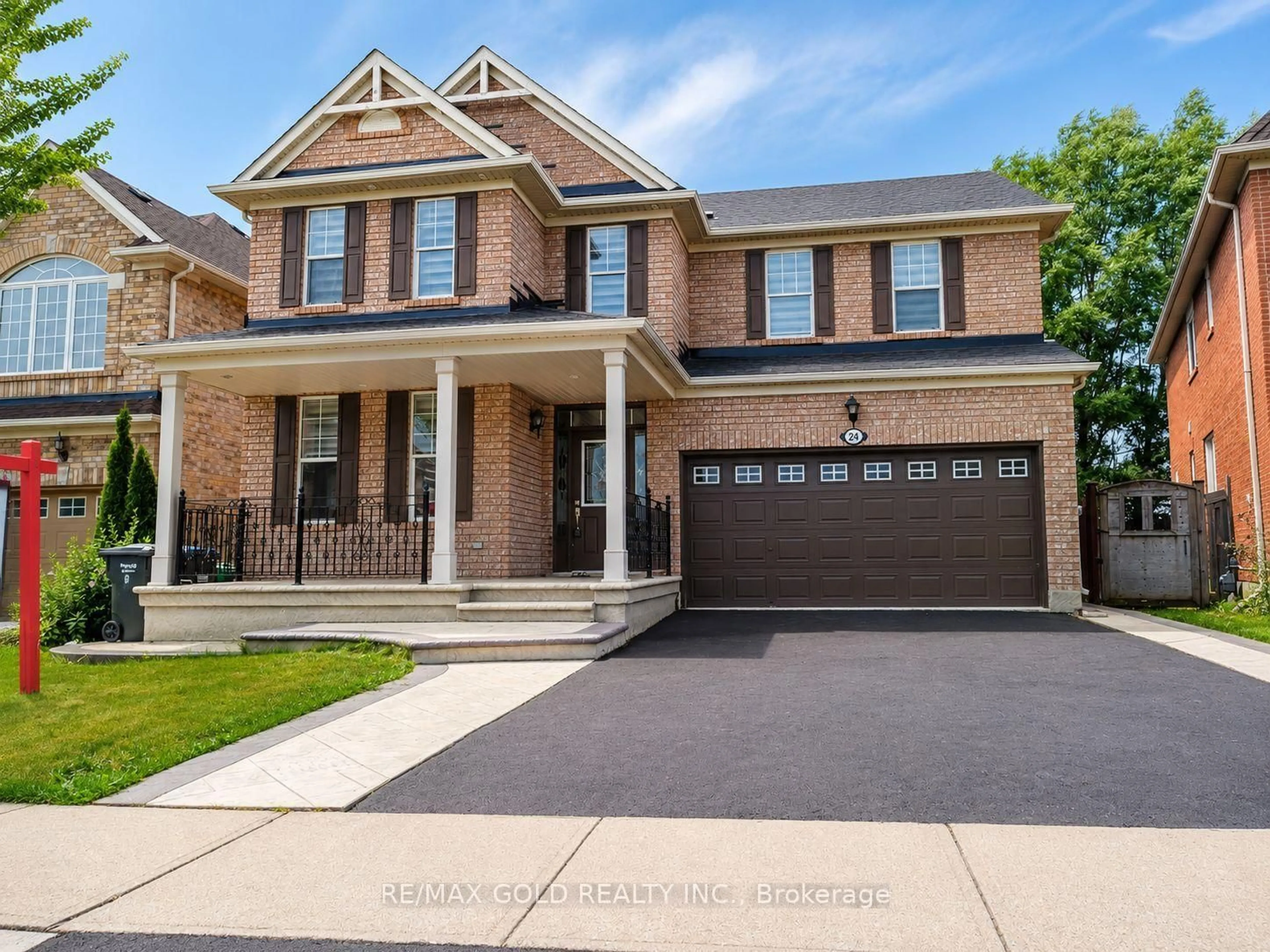 Home with brick exterior material, street for 24 Gander Cres, Brampton Ontario L6P 2J5