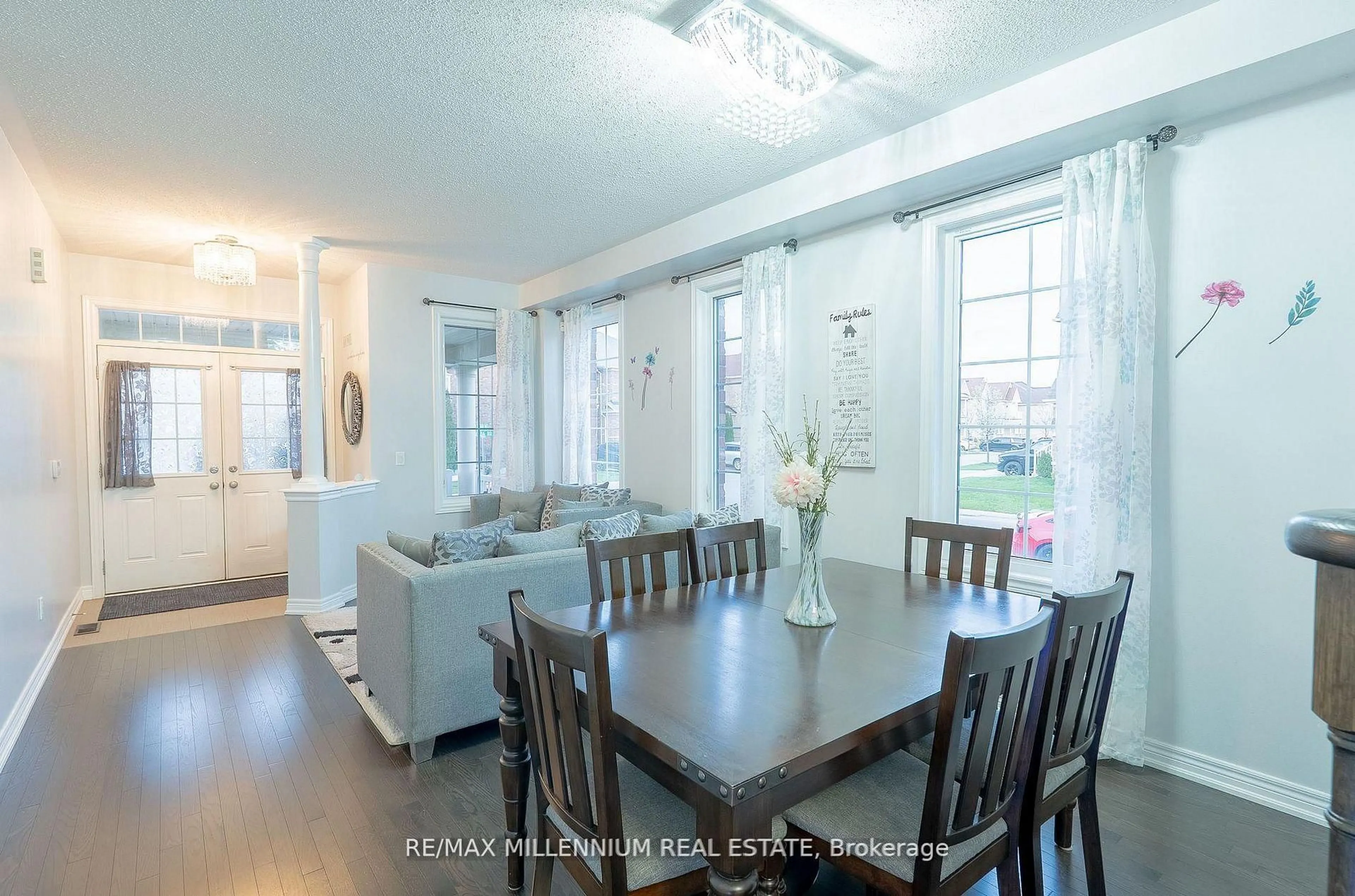 Dining room, wood/laminate floor for 8 Zelda Rd, Brampton Ontario L6R 0B3