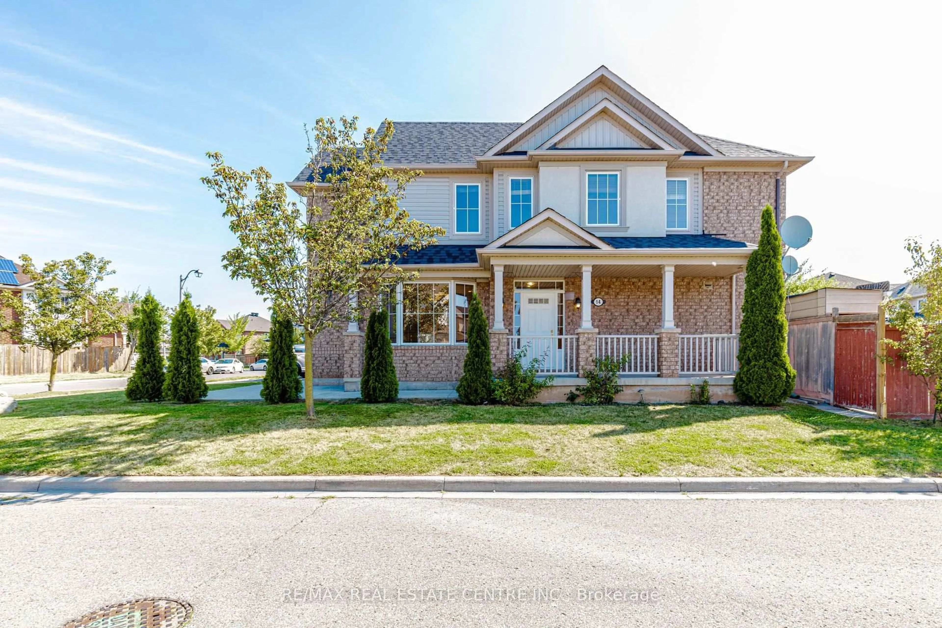 Home with brick exterior material, street for 14 Alboreto Way, Brampton Ontario L6X 0N5