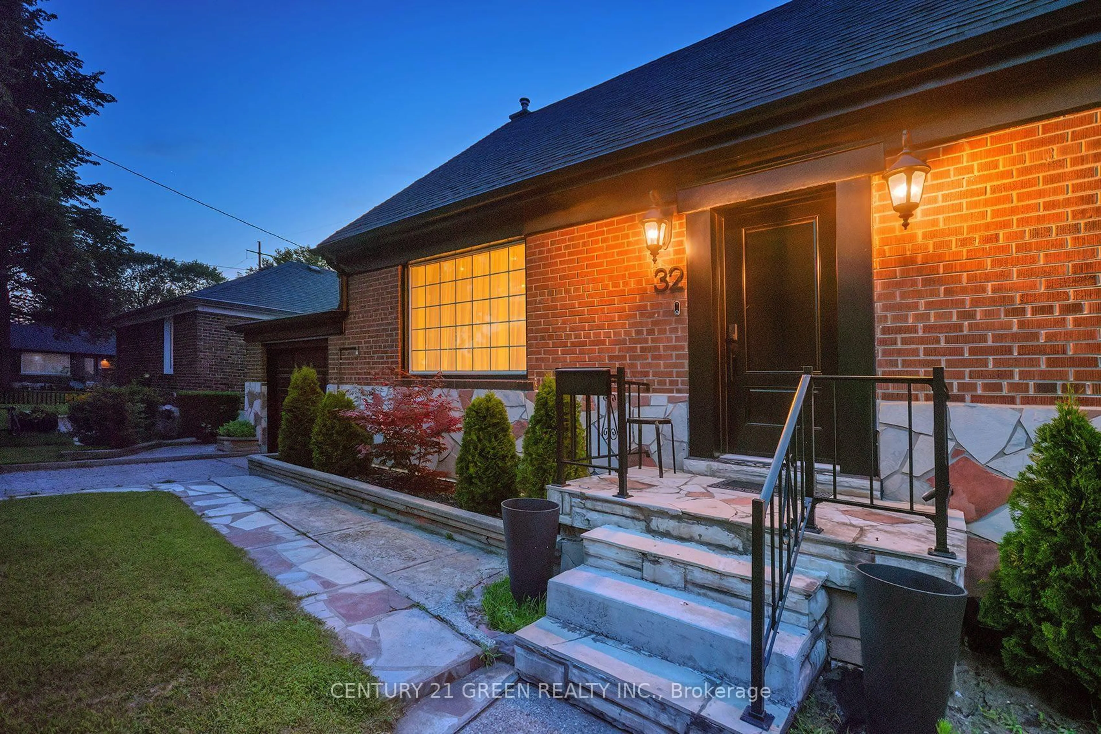 Home with brick exterior material, street for 32 Castlebar Rd, Toronto Ontario M8Z 2J5