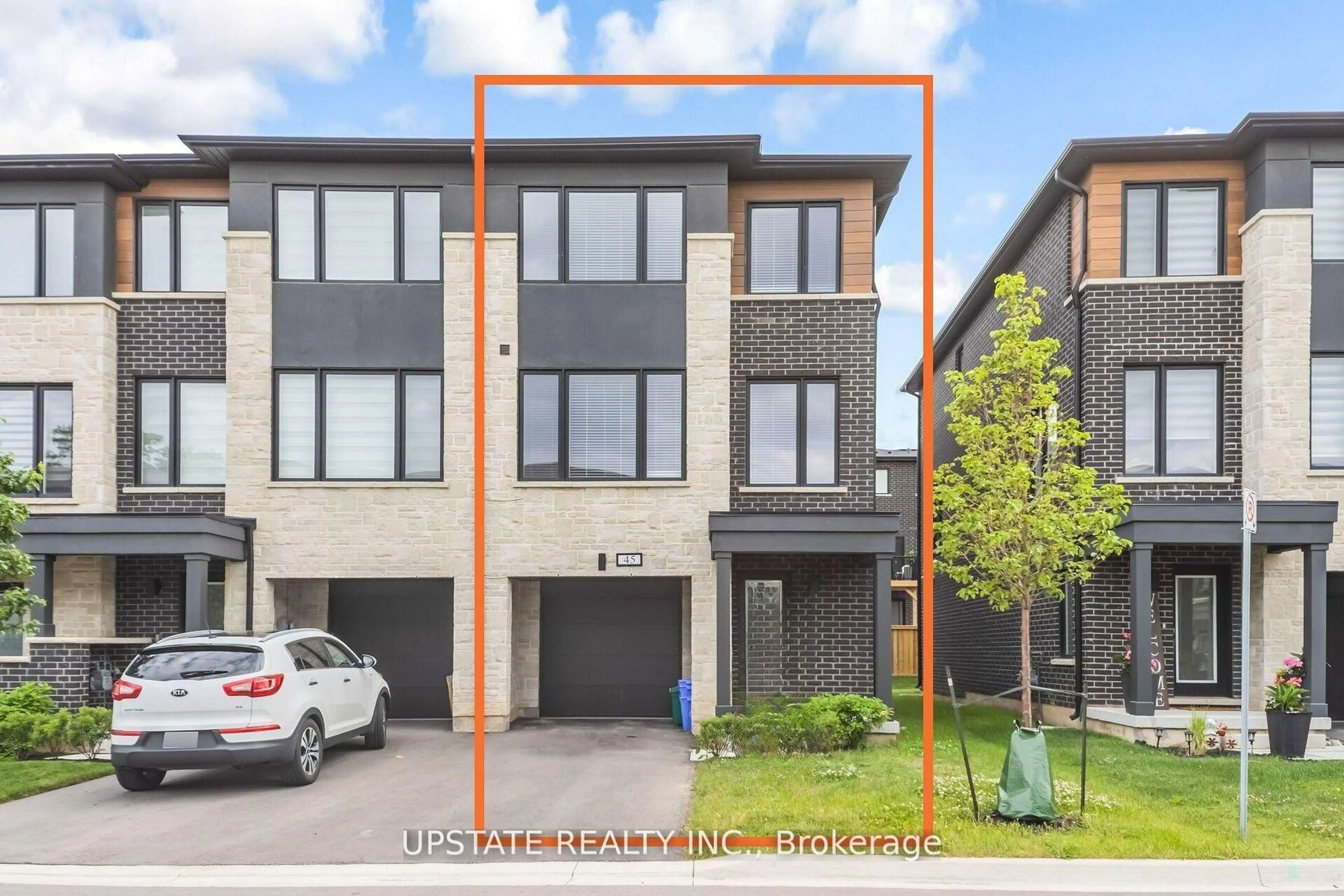 Home with brick exterior material, street for 45 Humberstone Dr, Halton Hills Ontario L7G 0P5