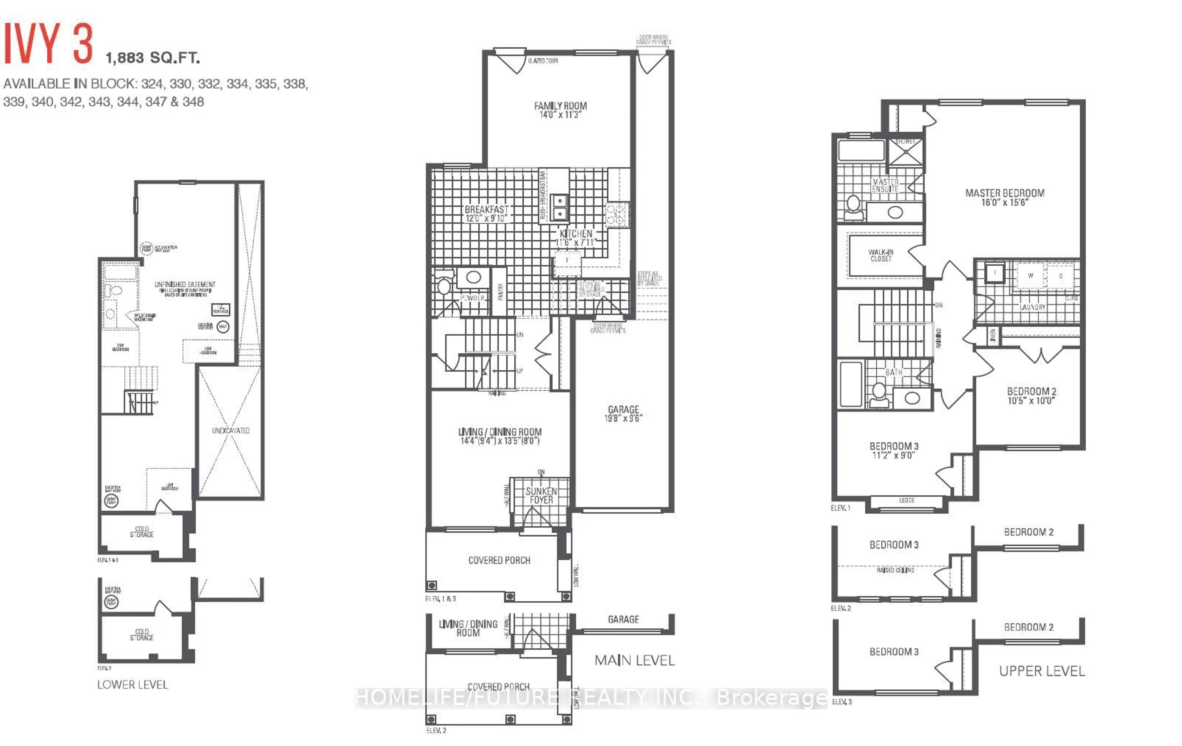Floor plan for 101 Bronson Terr, Milton Ontario L9E 1G9