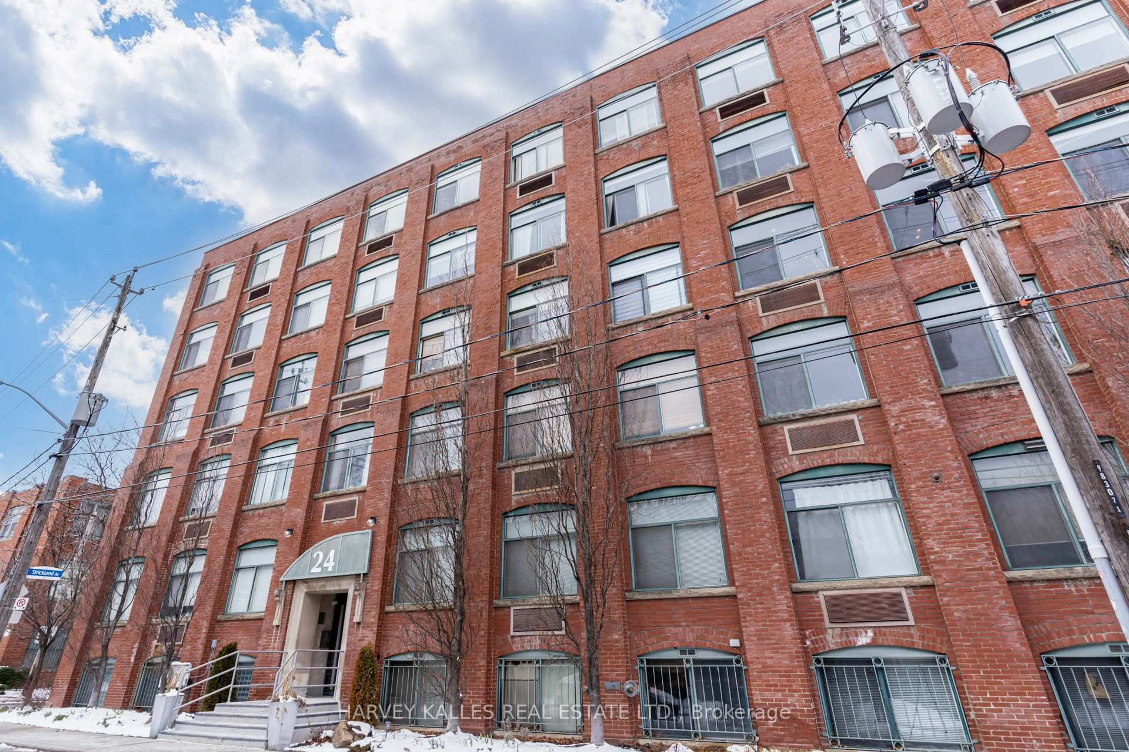 Home with brick exterior material, building for 24 Noble St #304, Toronto Ontario M6K 2C8