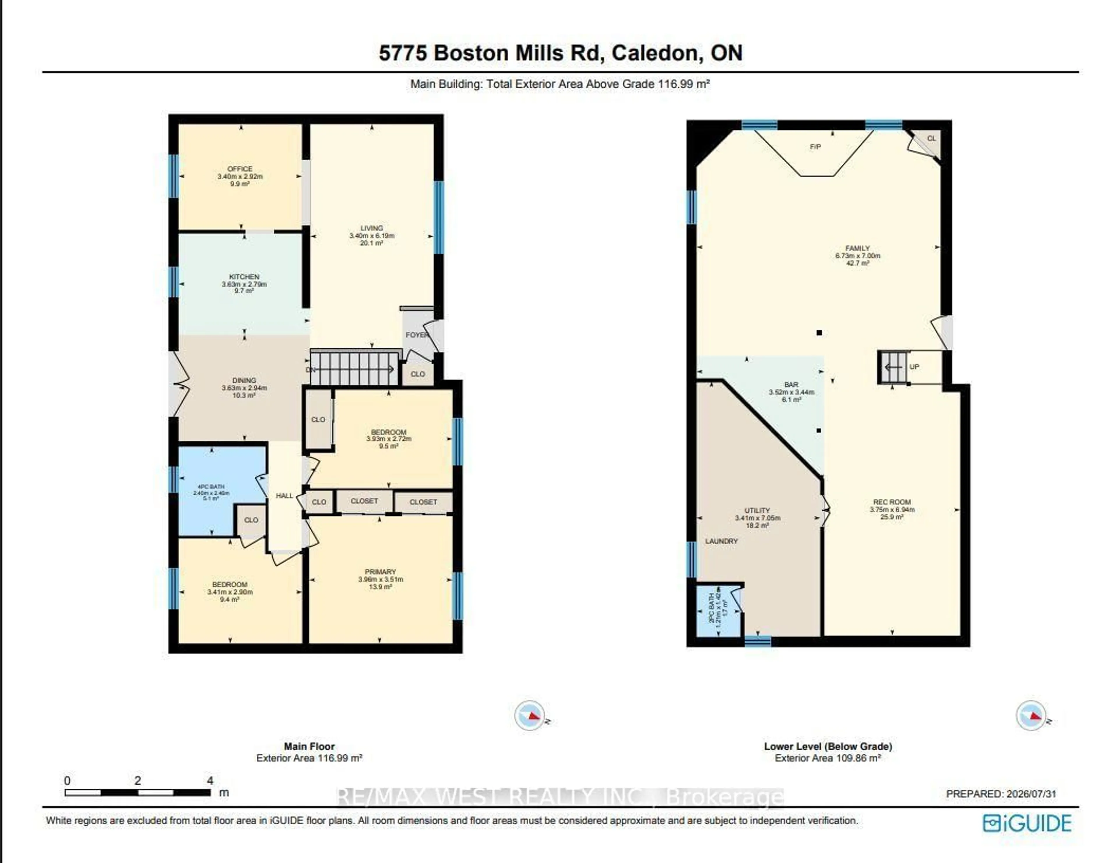 Floor plan for 5775 Boston Mills Rd, Caledon Ontario L7C 0P1