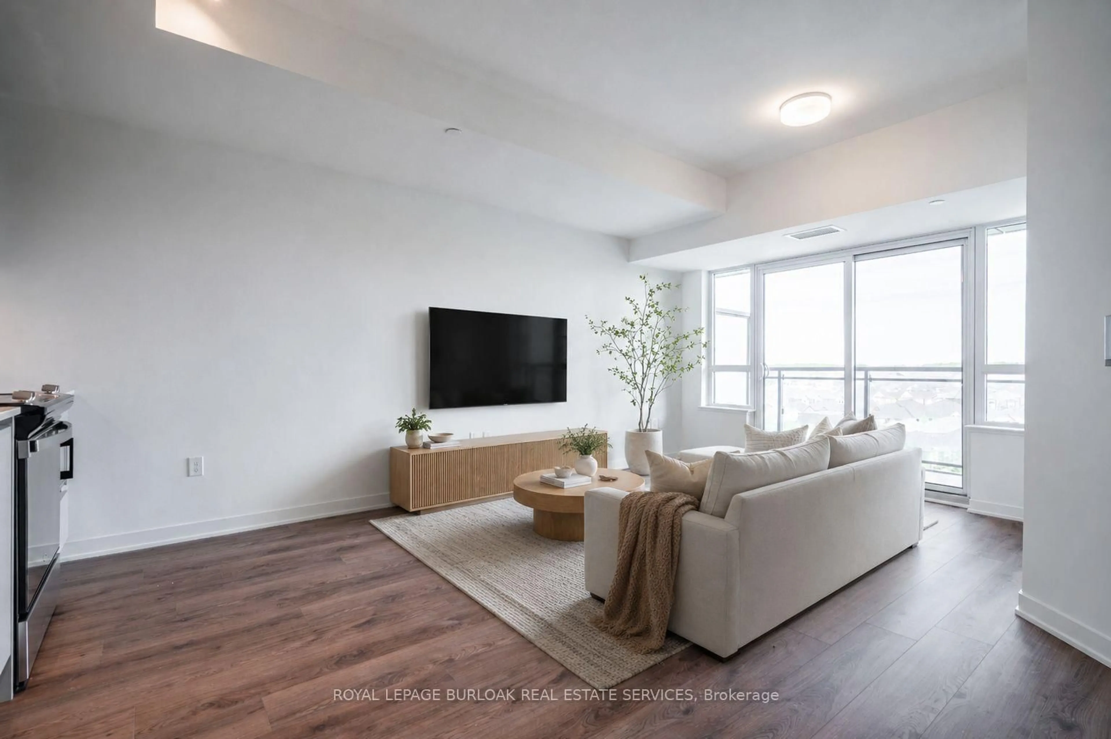 Living room with furniture, unknown for 395 Dundas St #801, Oakville Ontario L6M 5R8
