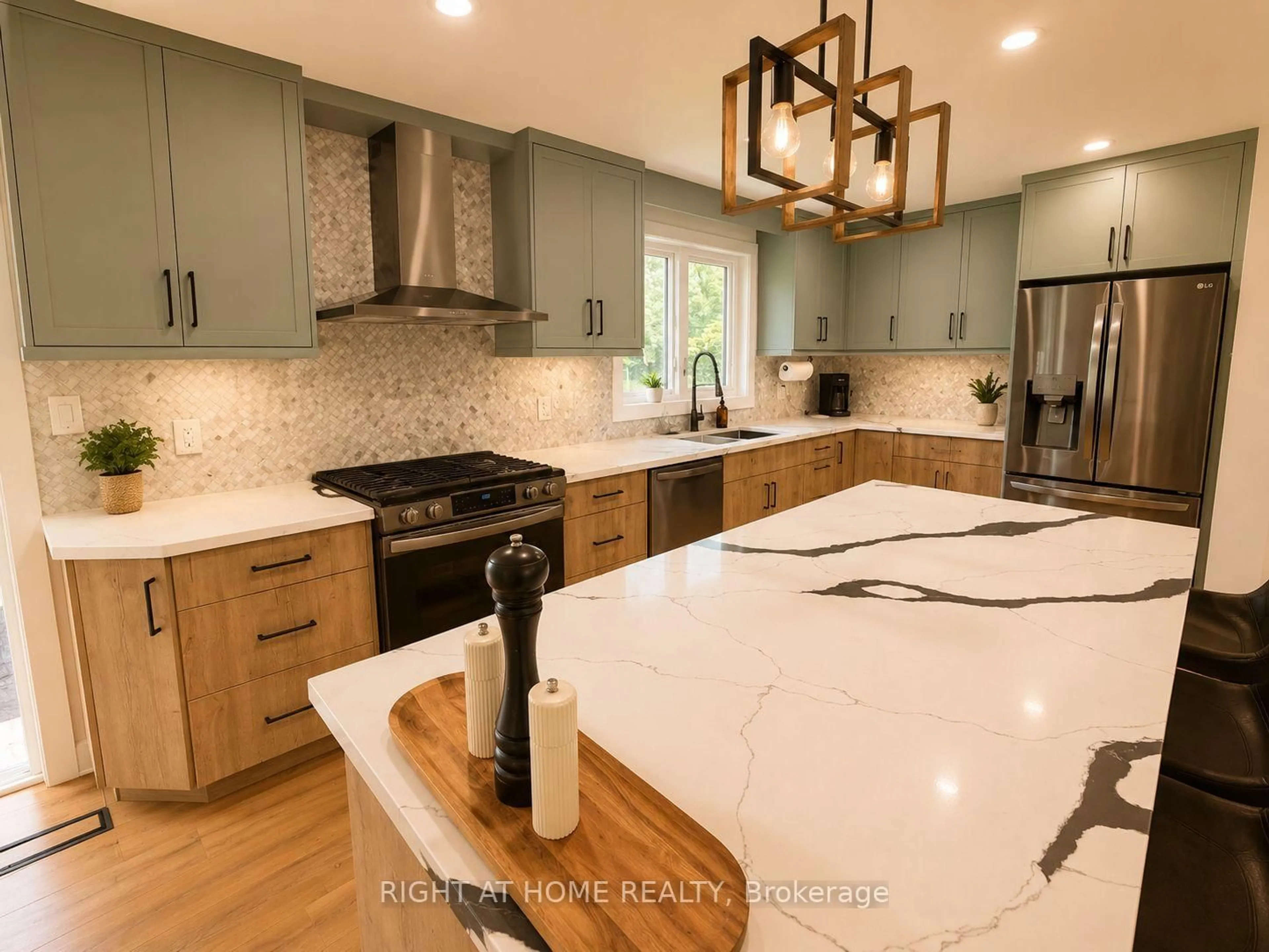 Contemporary kitchen, ceramic/tile floor for 4440 Cosburn Cres, Burlington Ontario L7L 1S5
