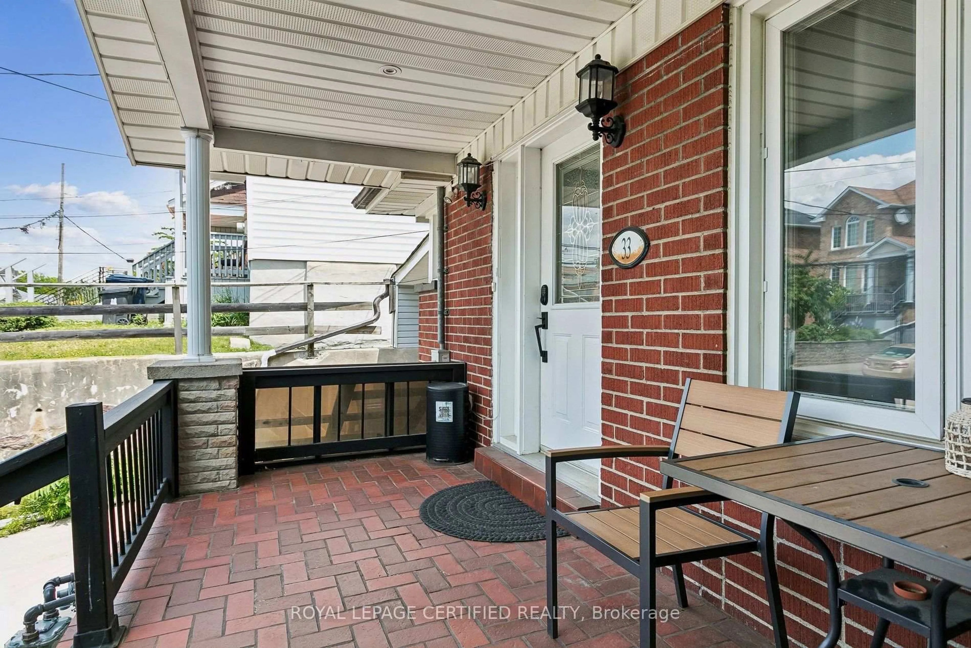 Patio, street for 33 Donald Ave, Toronto Ontario M6M 1J9