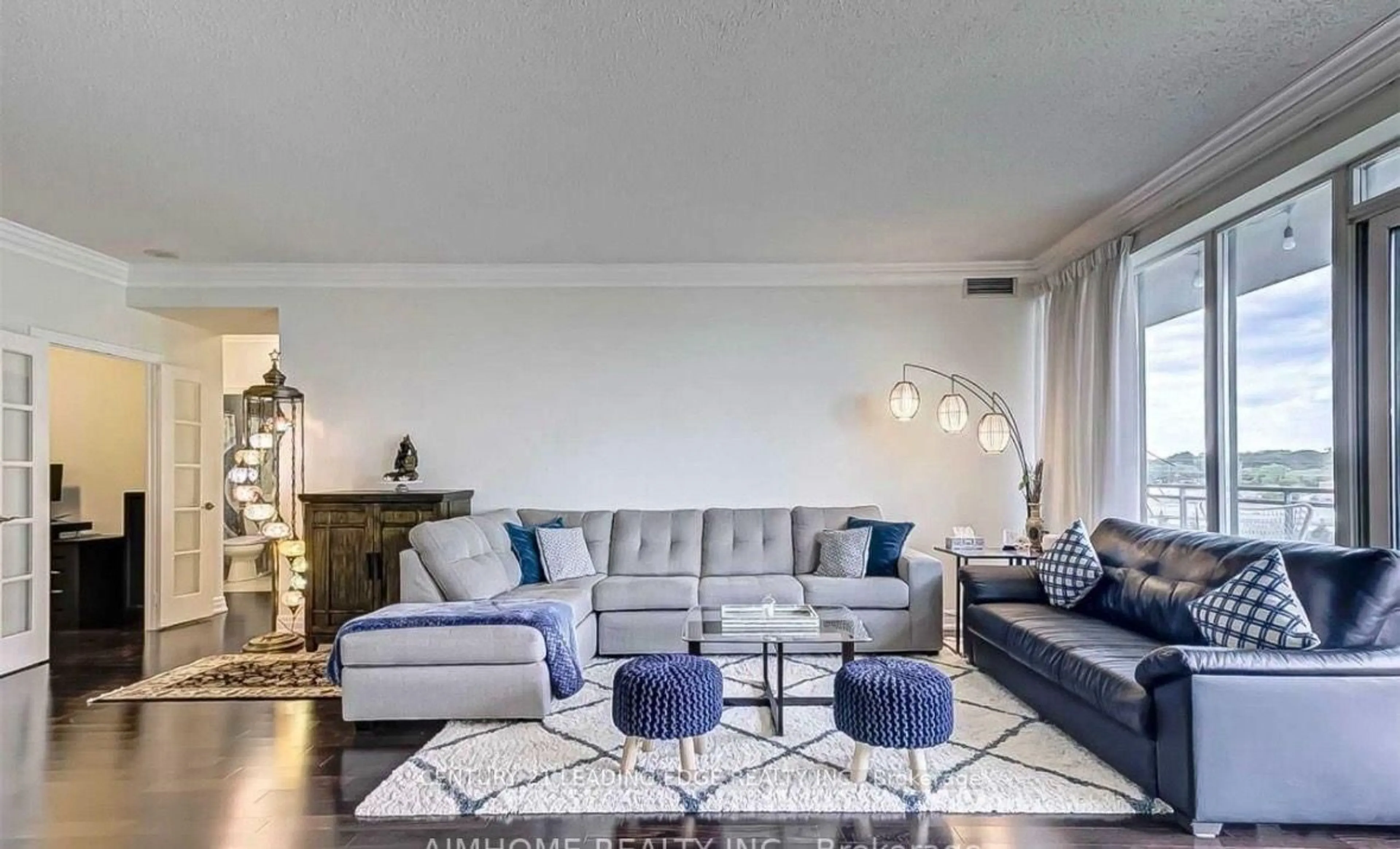 Living room with furniture, unknown for 2119 Lakeshore Blvd #607, Toronto Ontario M8V 4E8