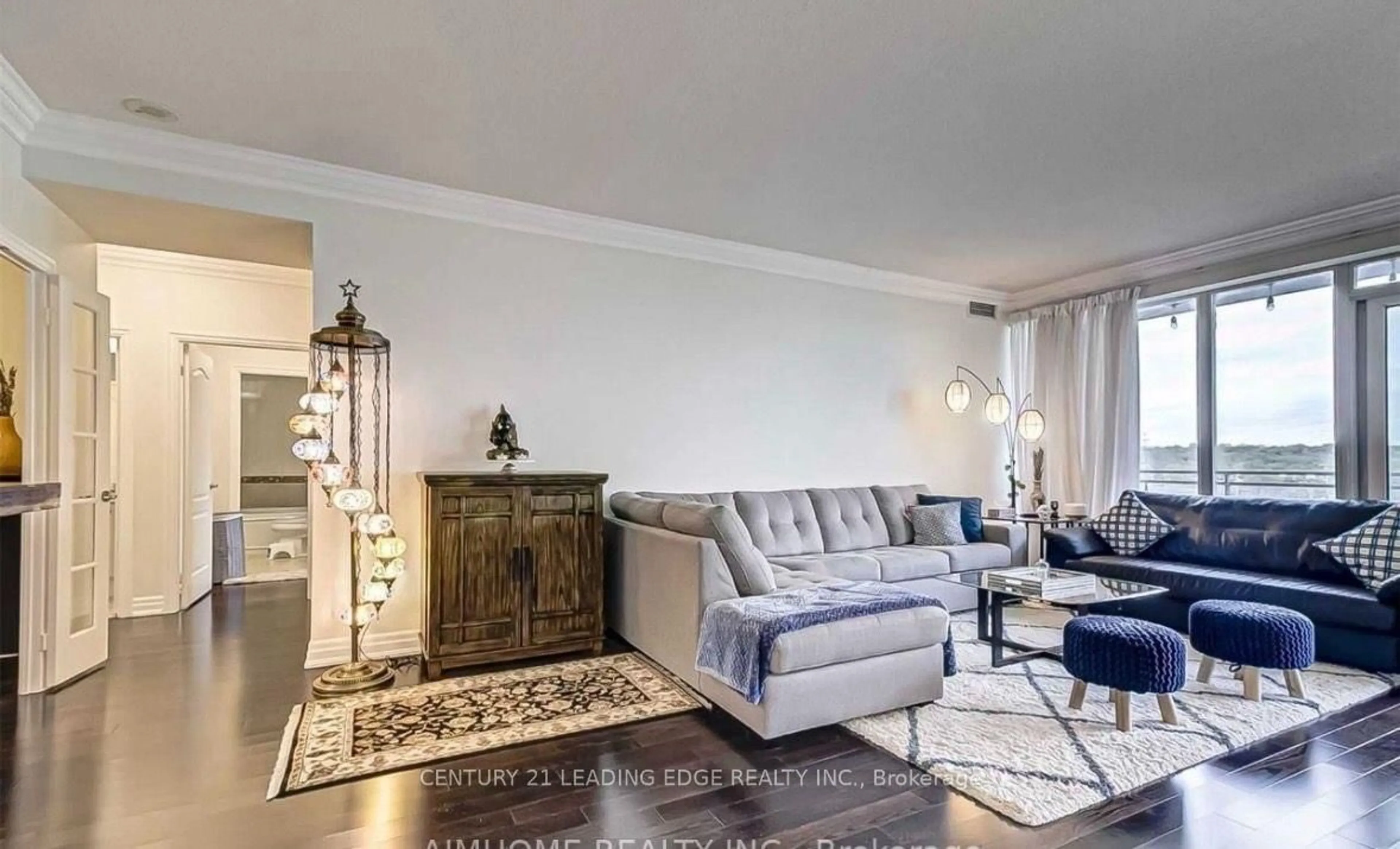 Living room with furniture, unknown for 2119 Lakeshore Blvd #607, Toronto Ontario M8V 4E8