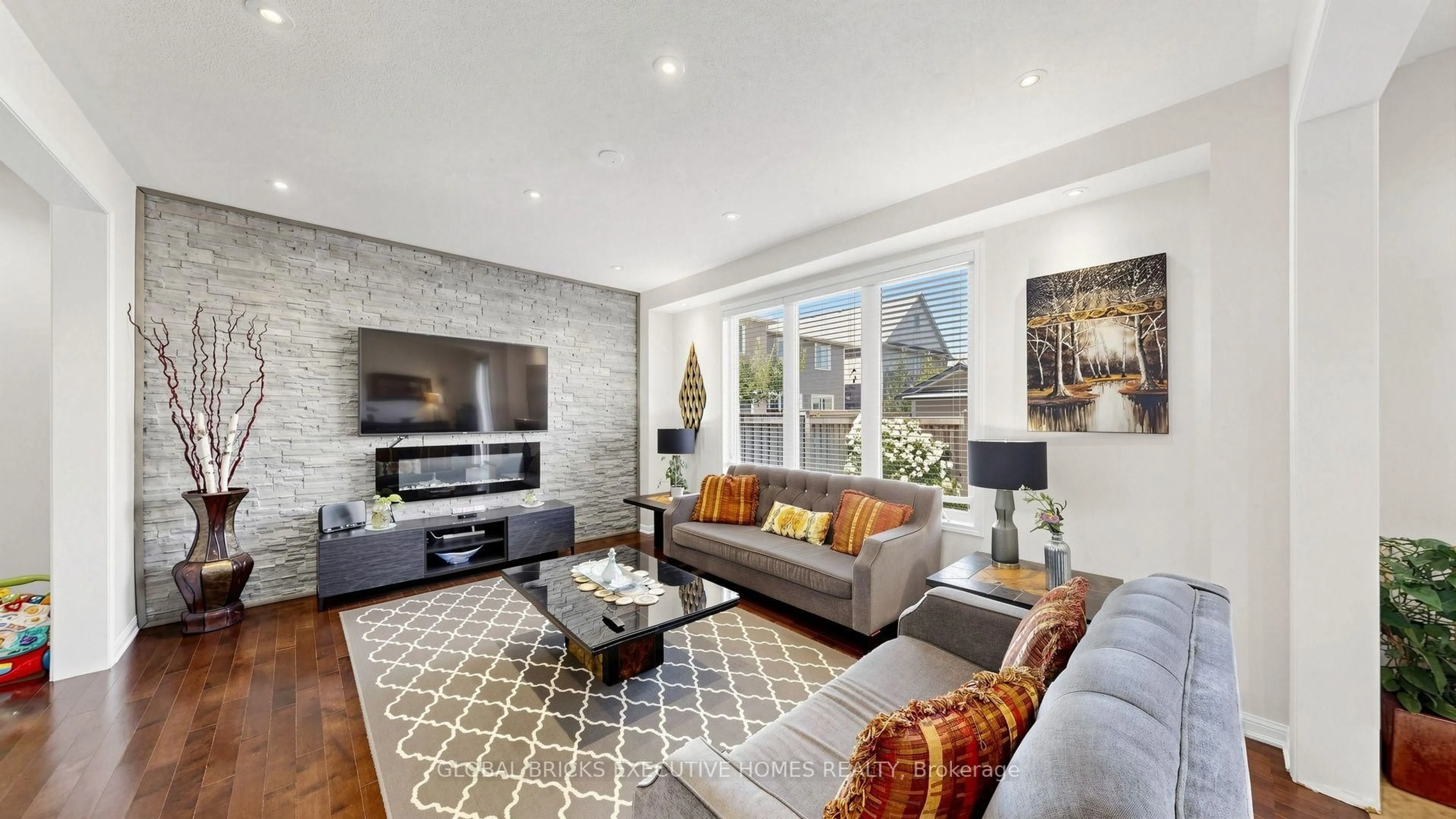 Living room with furniture, unknown for 381 Gosford Cres, Milton Ontario L9T 8G2