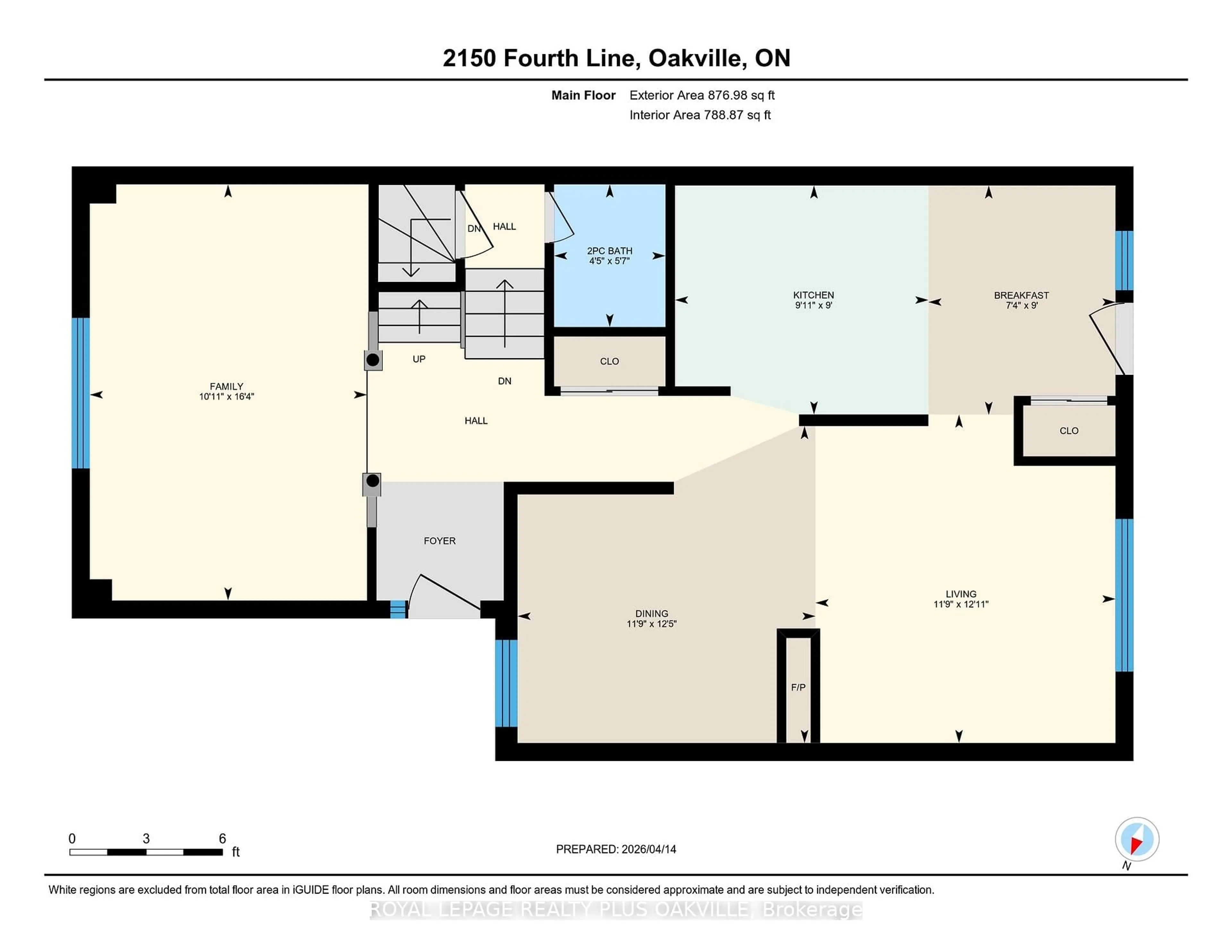Floor plan for 2150 Fourth Line #2150, Oakville Ontario L6M 3T2