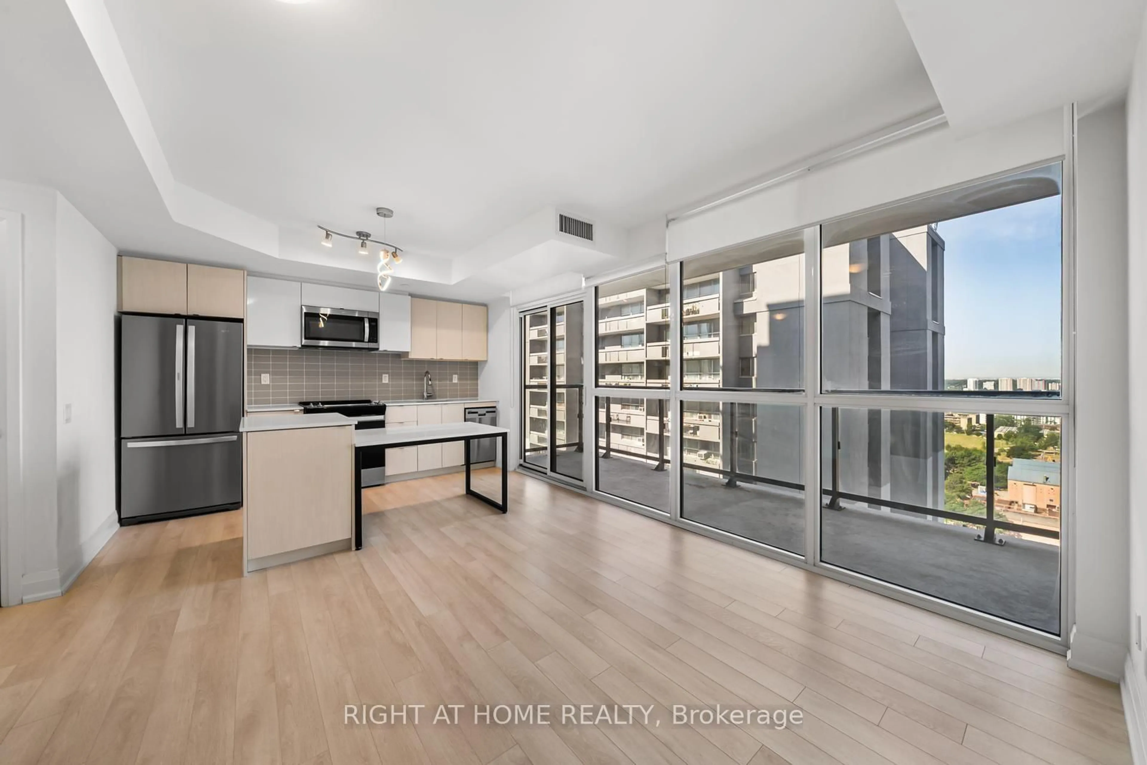 Open concept kitchen, unknown for 1461 Lawrence Ave #1511, Toronto Ontario M6L 0A6