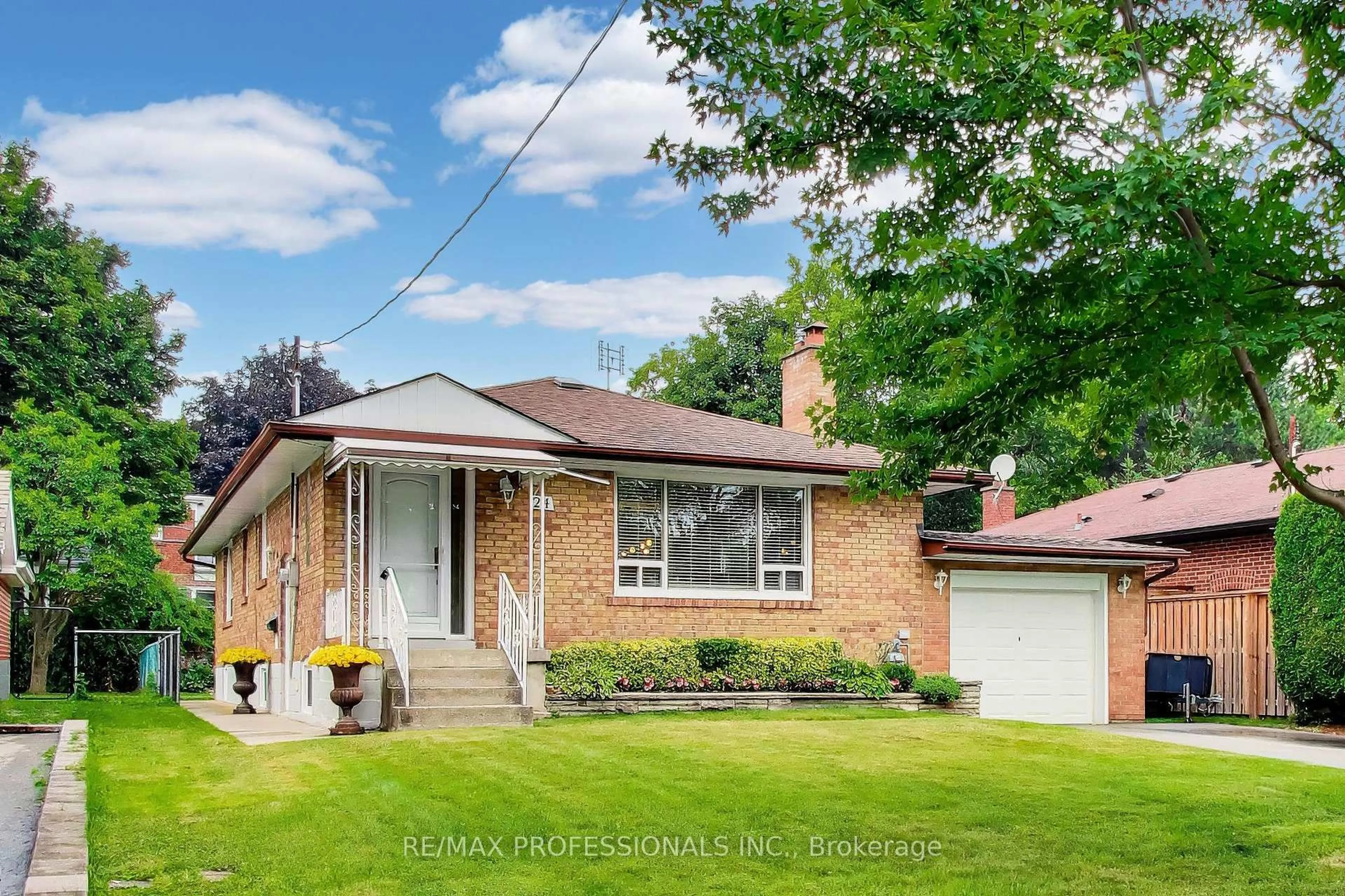 Home with brick exterior material, street for 24 Beaverbrook Ave, Toronto Ontario M9B 2M9
