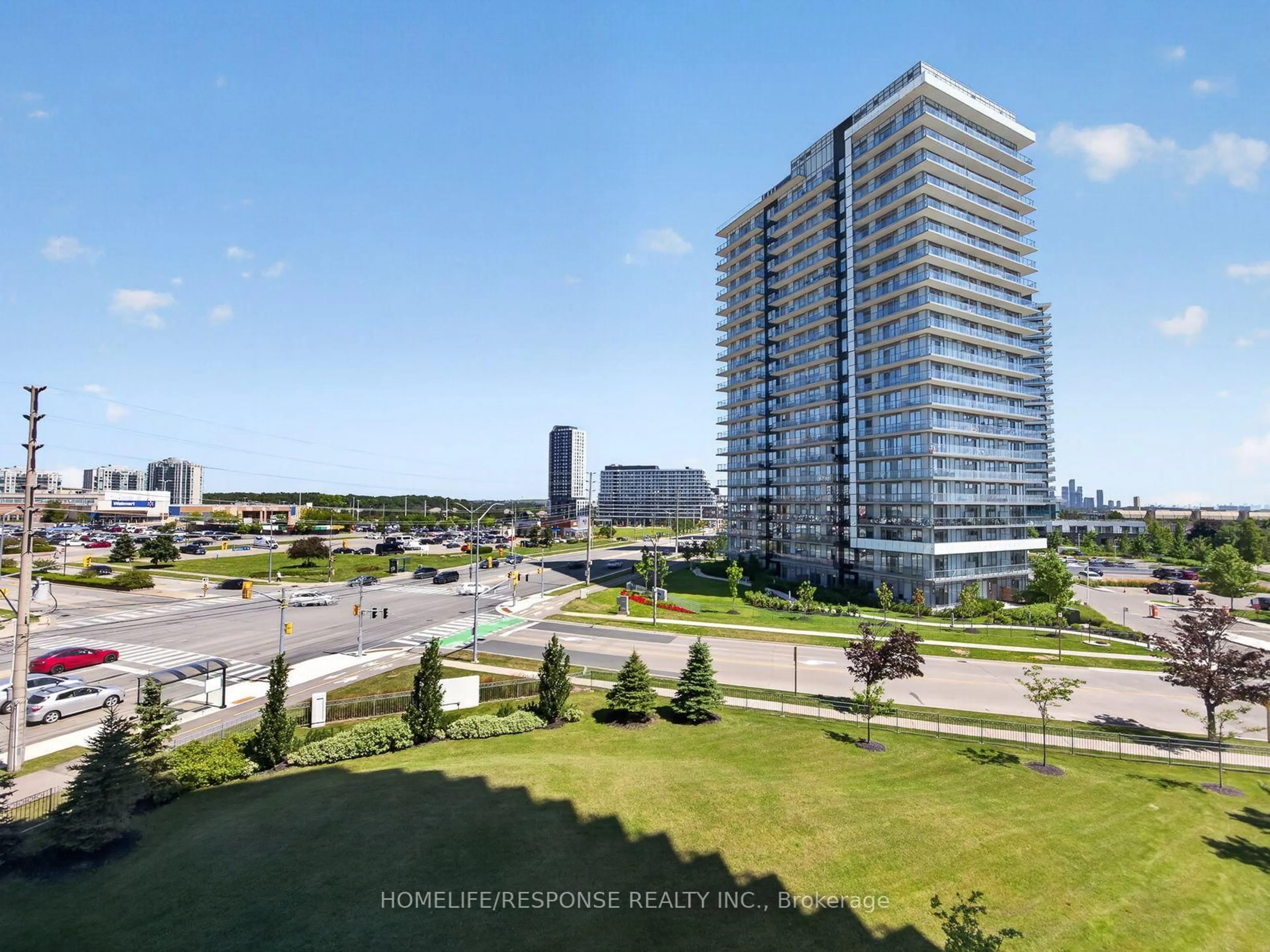 A pic from outside/outdoor area/front of a property/back of a property/a pic from drone, water/lake/river/ocean view for 4699 Glen Erin Dr #410, Mississauga Ontario L5M 2E5