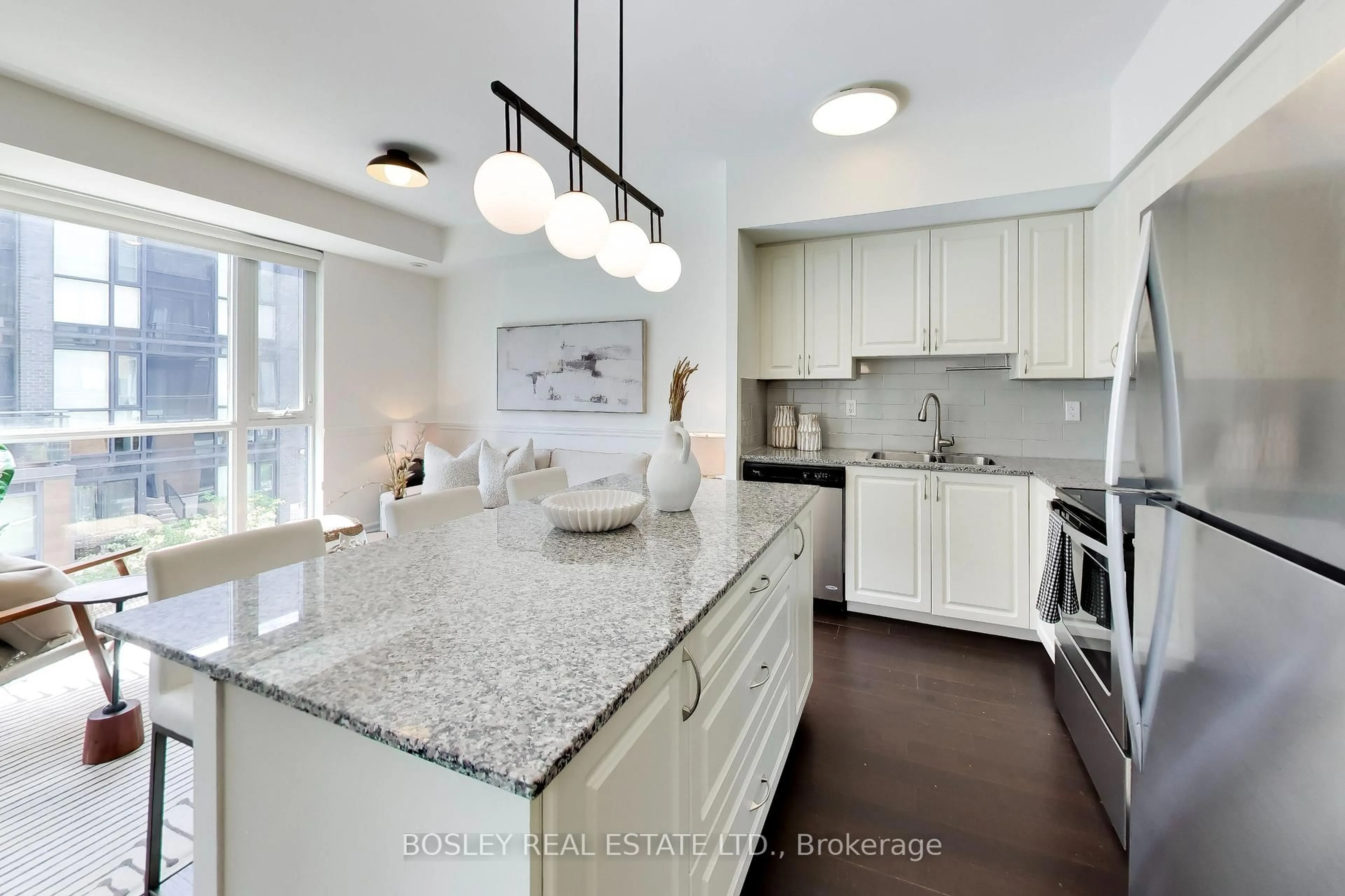 Open concept kitchen, ceramic/tile floor for 57 Macaulay Ave #803, Toronto Ontario M6P 3P5