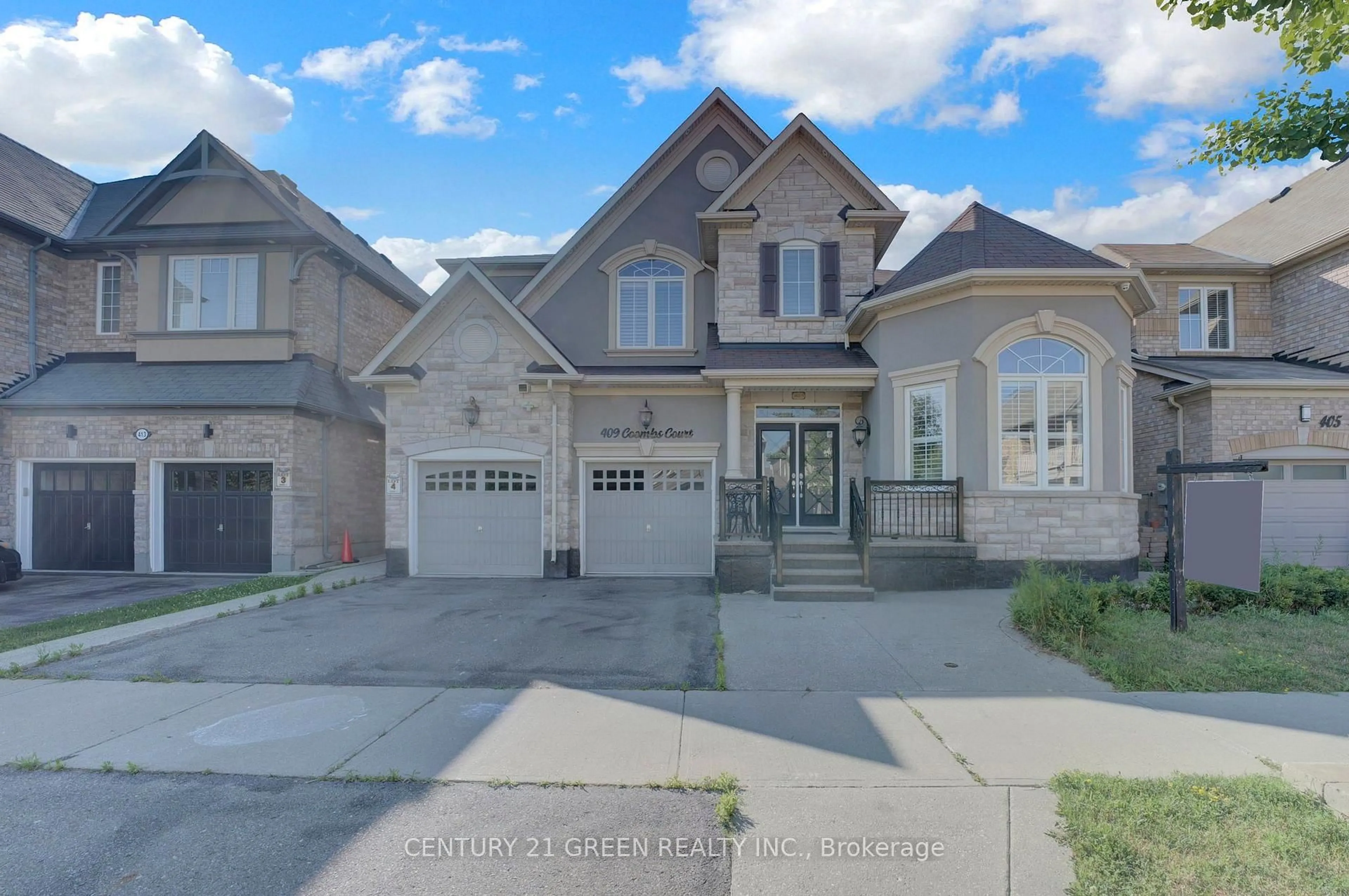 Home with brick exterior material, street for 409 Coombs Crt, Milton Ontario L9T 7N5