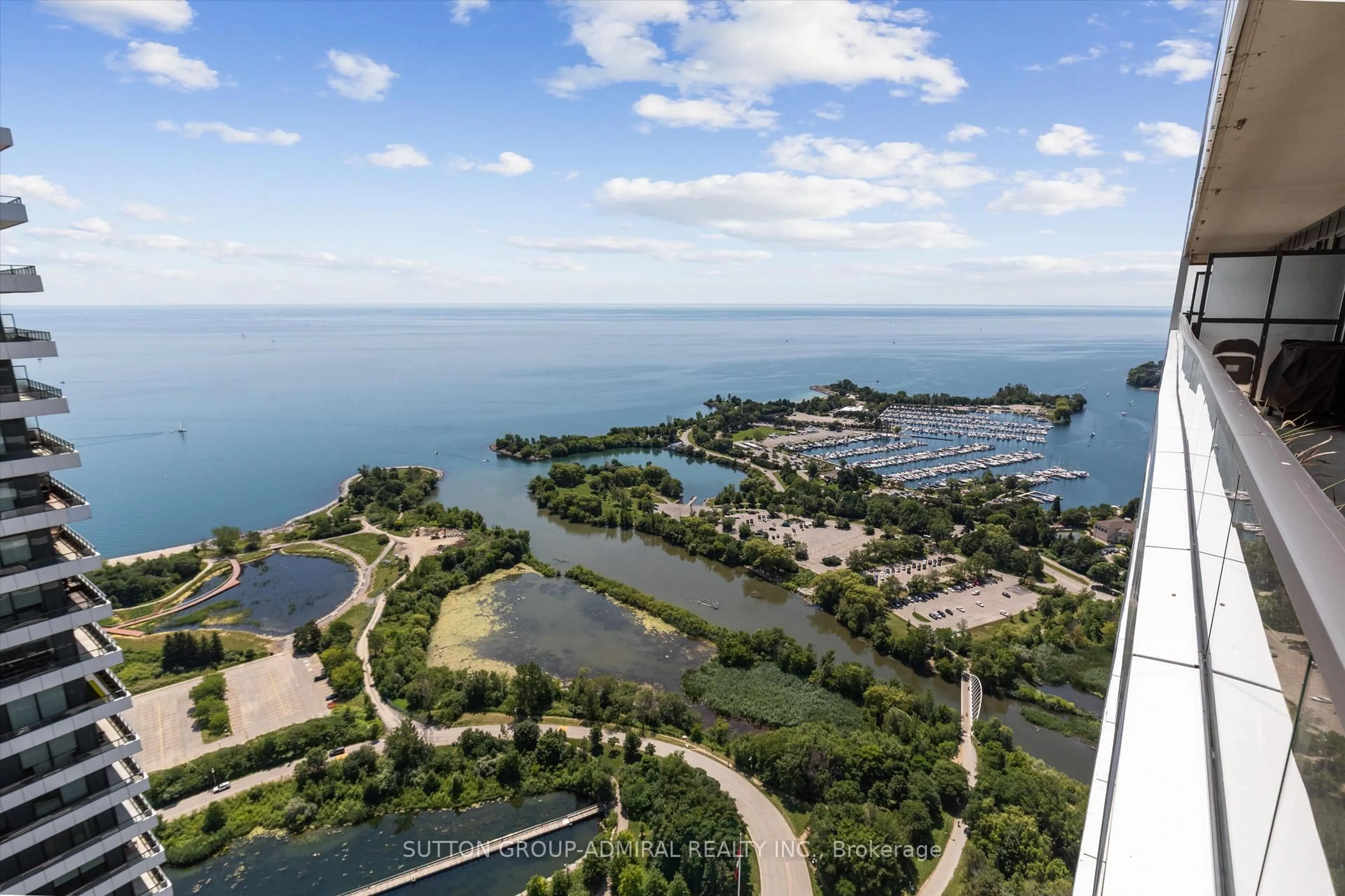 A pic from outside/outdoor area/front of a property/back of a property/a pic from drone, water/lake/river/ocean view for 30 Shore Breeze Dr #4908, Toronto Ontario M8V 0J1