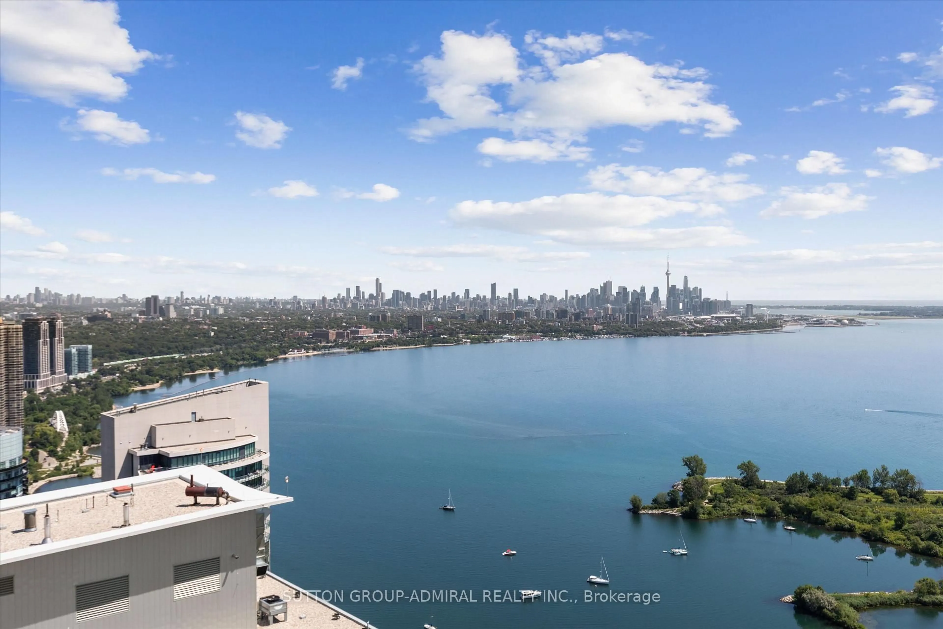 A pic from outside/outdoor area/front of a property/back of a property/a pic from drone, water/lake/river/ocean view for 30 Shore Breeze Dr #4908, Toronto Ontario M8V 0J1
