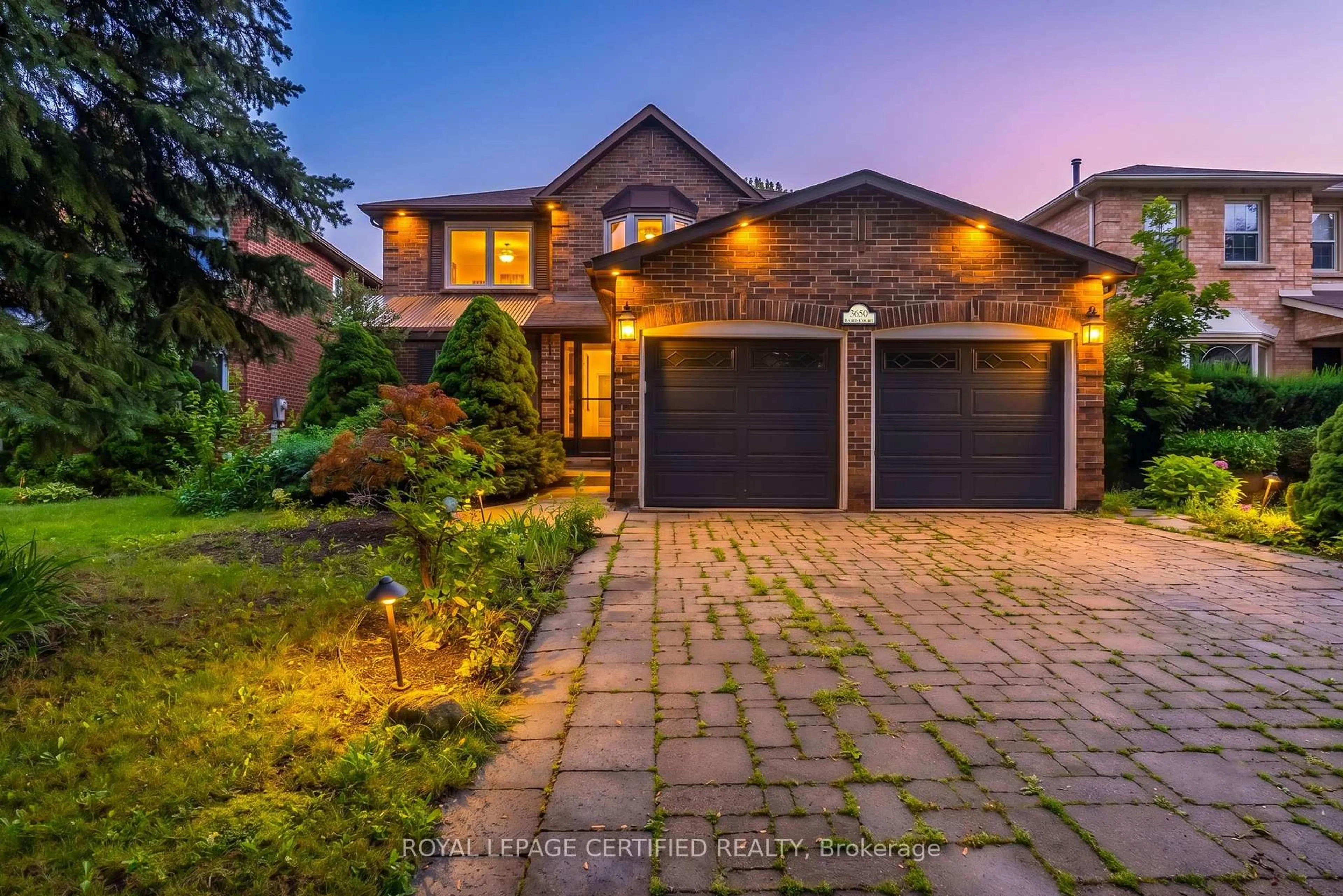 Home with brick exterior material, street for 3650 Baird Crt, Mississauga Ontario L5L 4T4