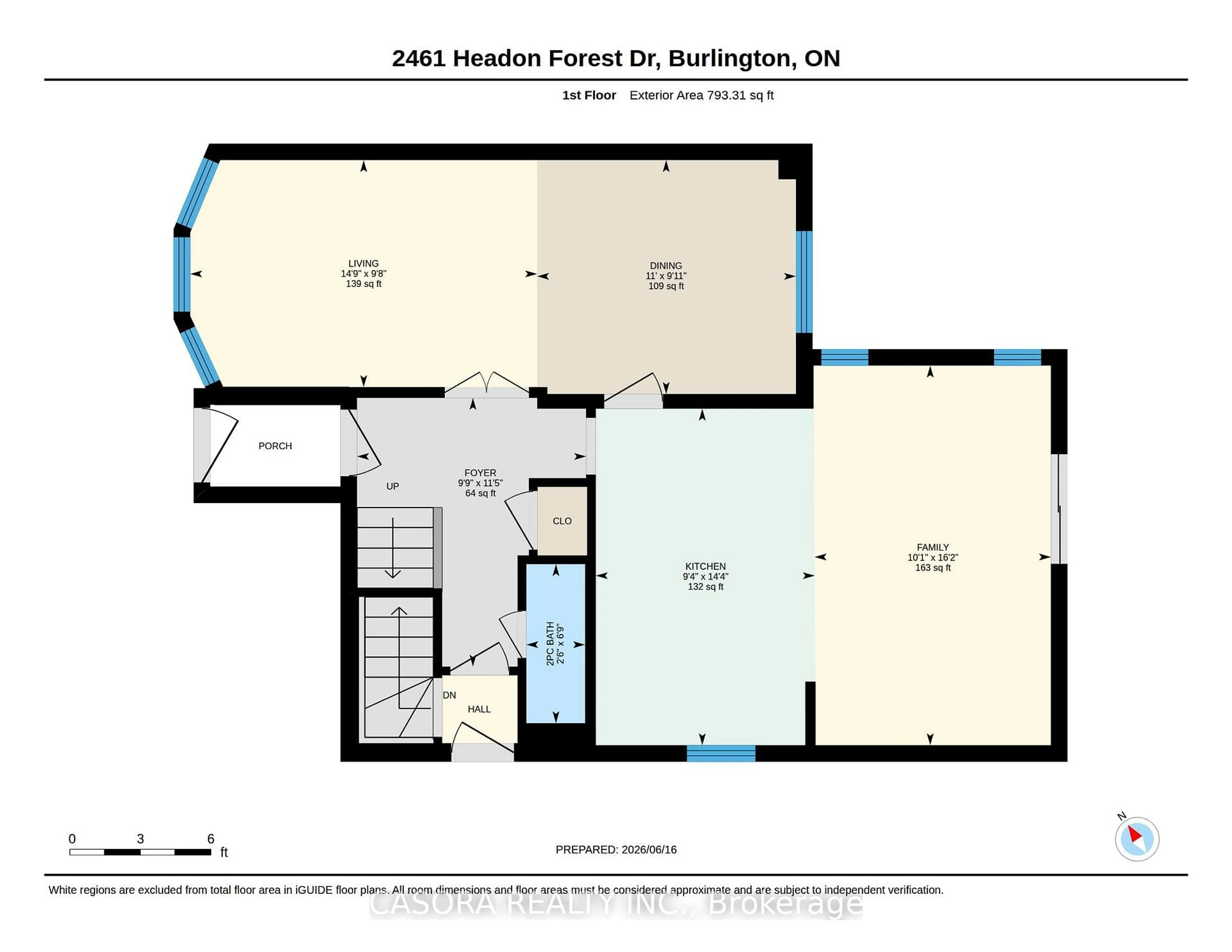 Floor plan for 2461 HEADON FOREST Dr, Burlington Ontario L7M 3L4
