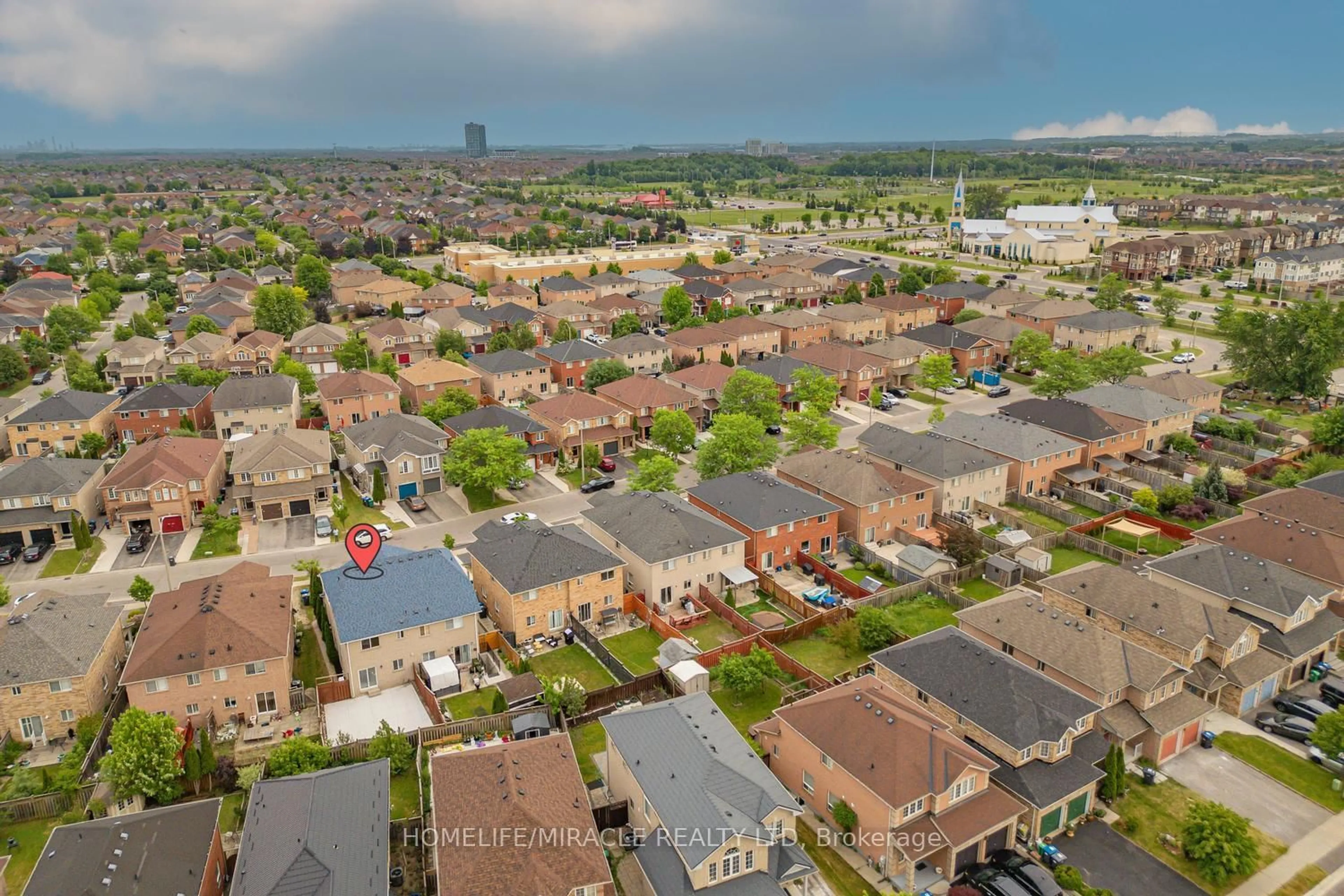 A pic from outside/outdoor area/front of a property/back of a property/a pic from drone, unknown for 26 Roadmaster Lane, Brampton Ontario L7A 3A9