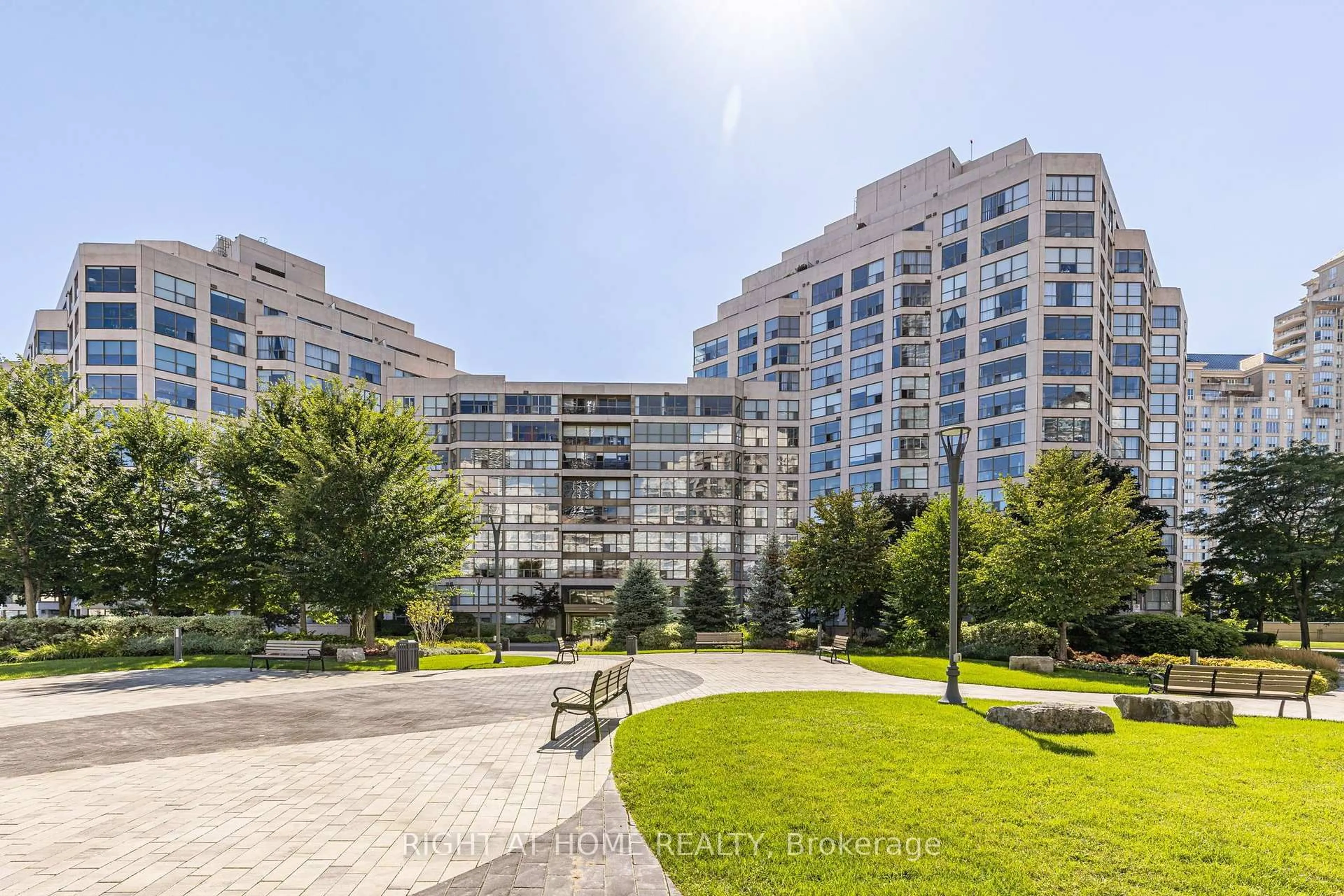Patio, city buildings view from balcony for 2267 Lake Shore Blvd #806, Toronto Ontario M8V 3X2