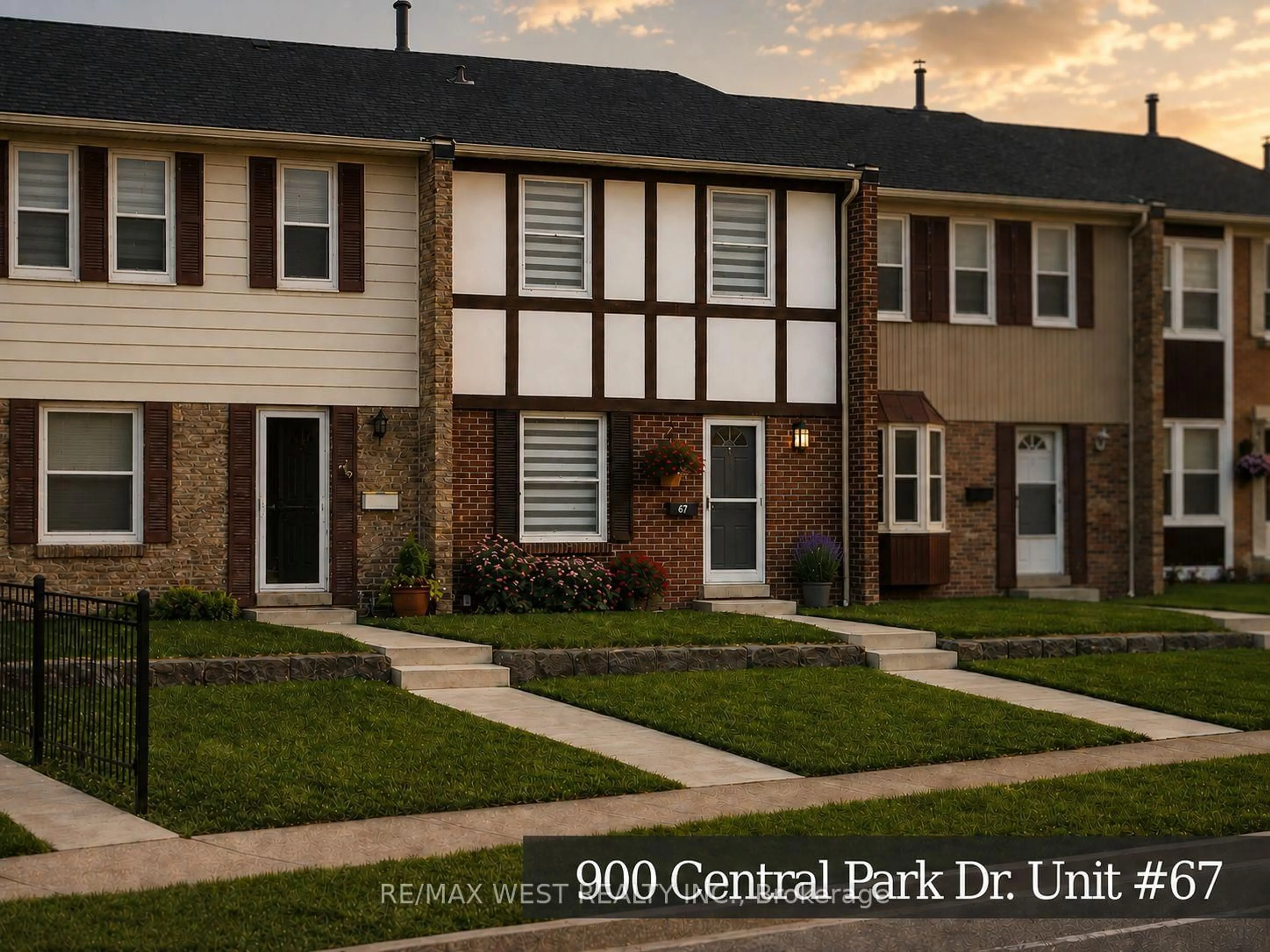 Home with brick exterior material, street for 900 Central Park Dr #67, Brampton Ontario L6S 3J6