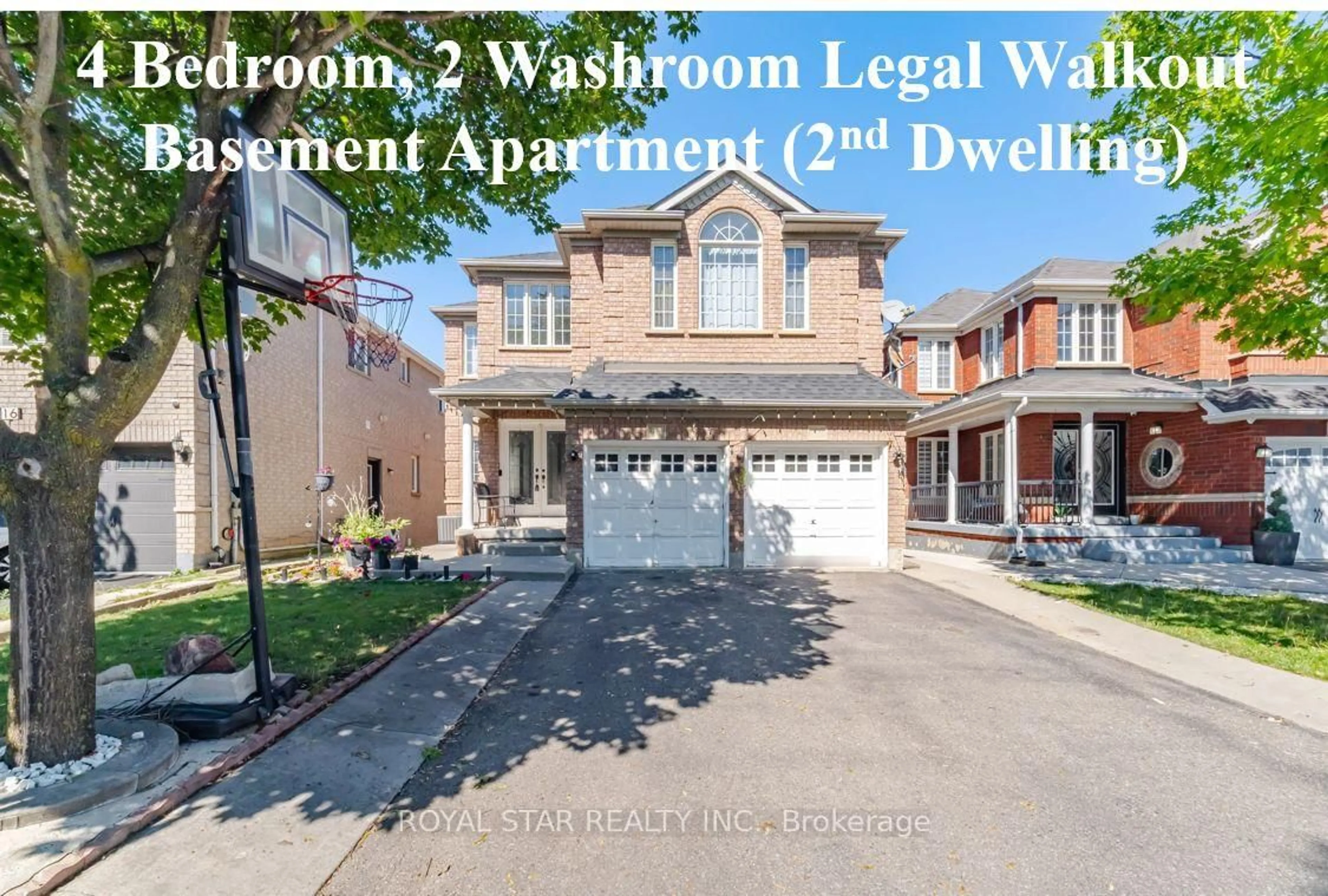 A pic from outside/outdoor area/front of a property/back of a property/a pic from drone, street for 18 Summer Mist Crt, Brampton Ontario L6R 2Z1