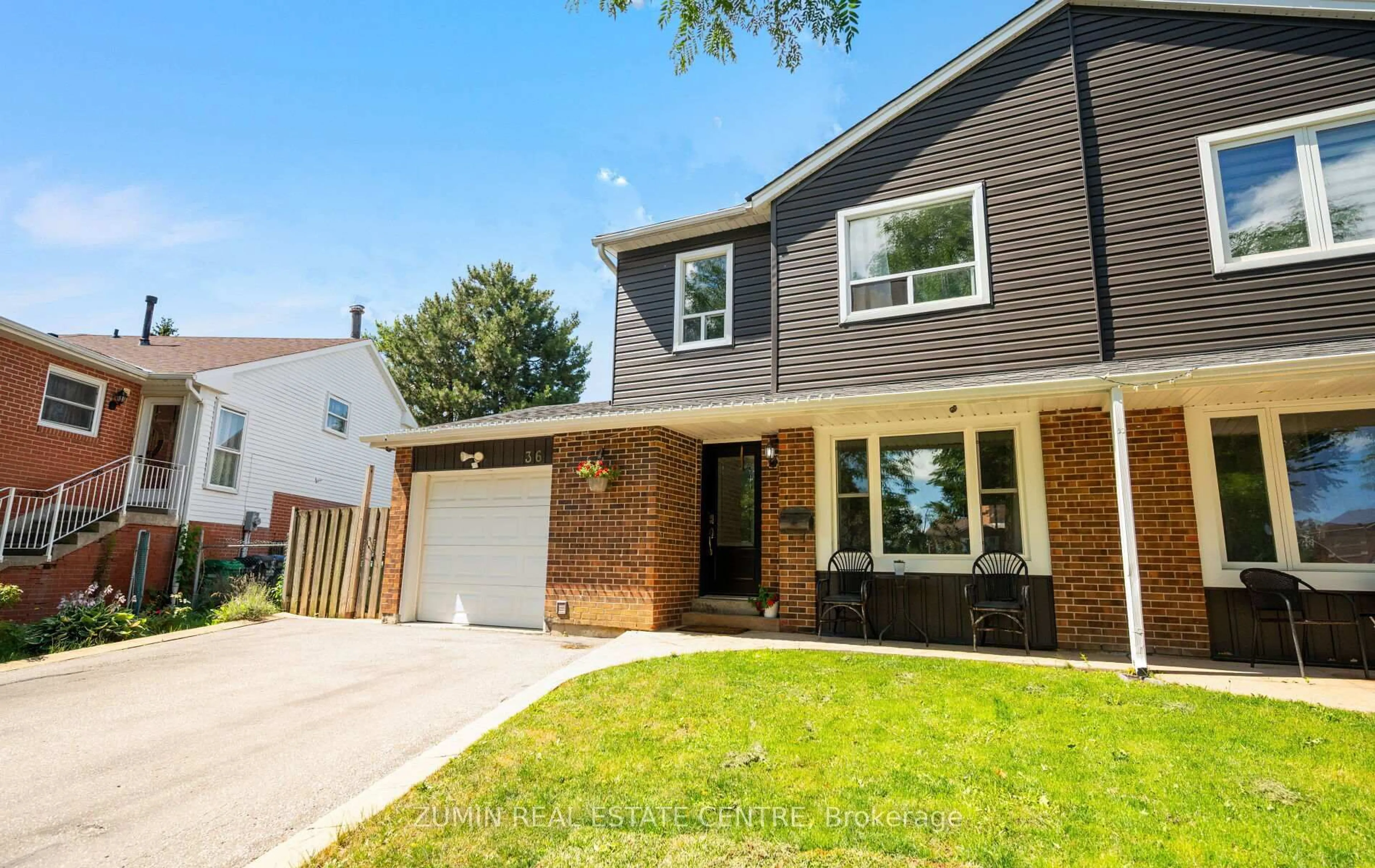 Home with brick exterior material, street for 36 Jeanette Pl, Brampton Ontario L6S 3H6
