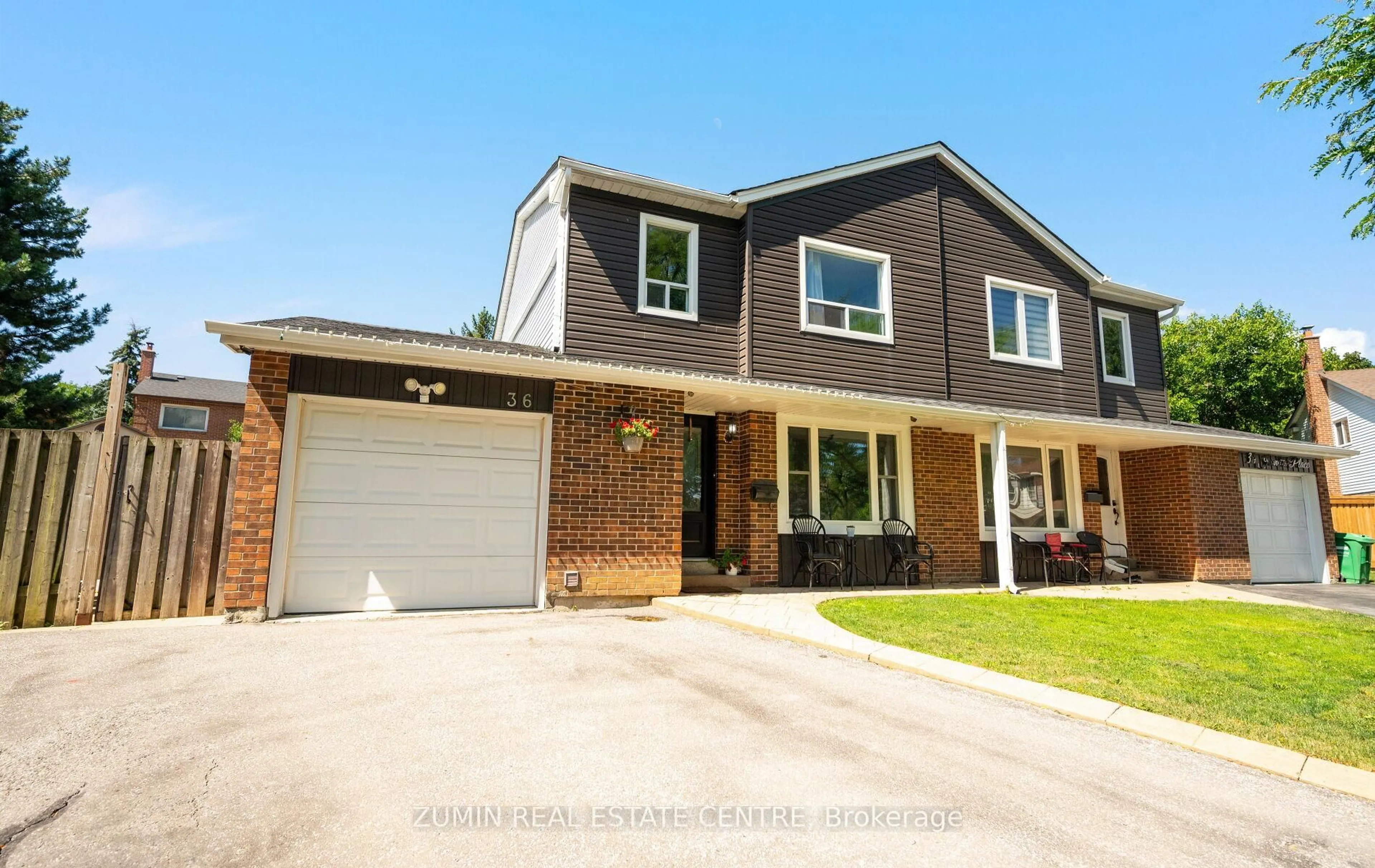 Home with brick exterior material, street for 36 Jeanette Pl, Brampton Ontario L6S 3H6