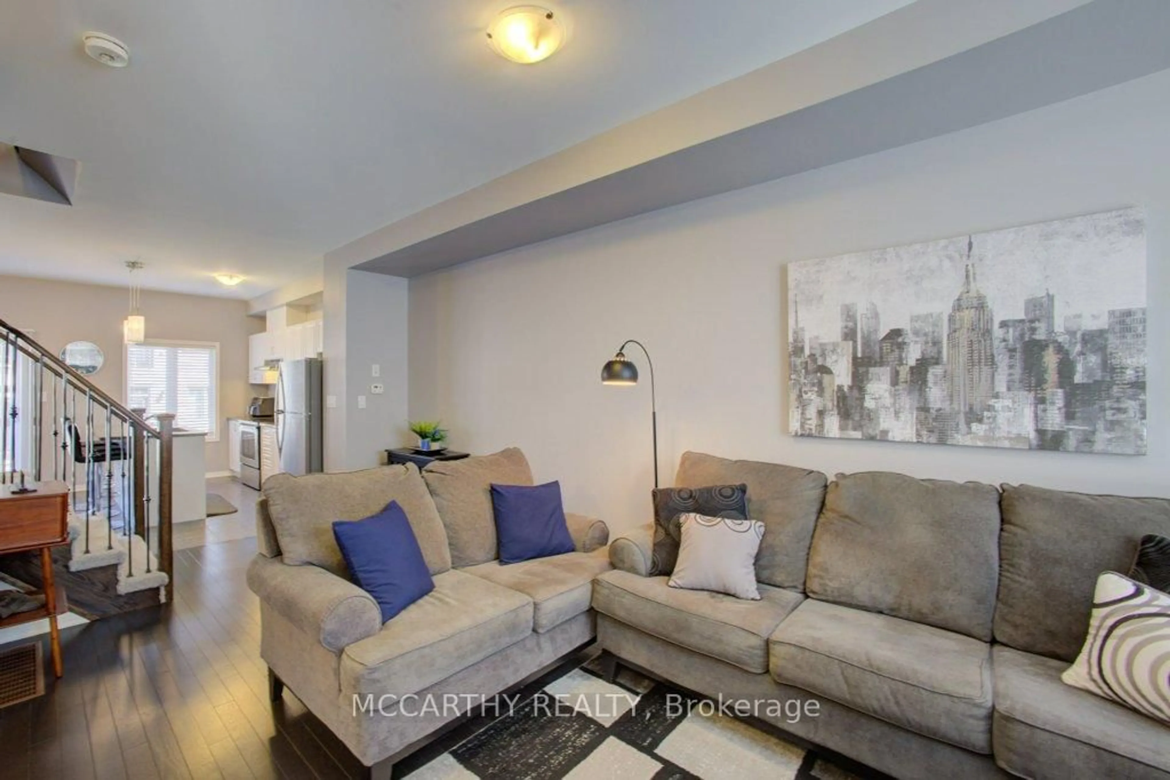 Living room with furniture, unknown for 60 First St #14, Orangeville Ontario L9W 2E4