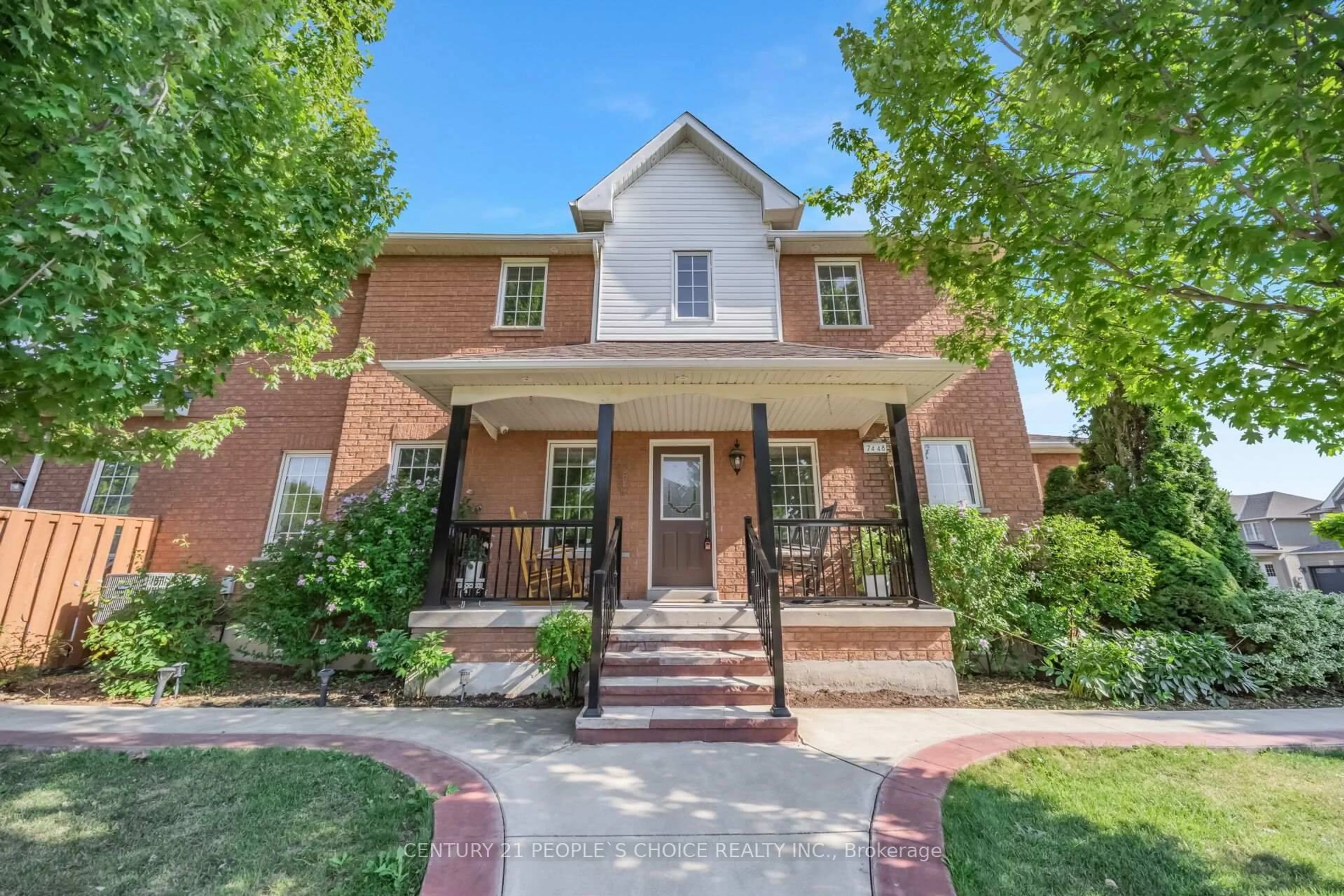 Home with brick exterior material, street for 7448 Village Walk, Mississauga Ontario L5W 2V7