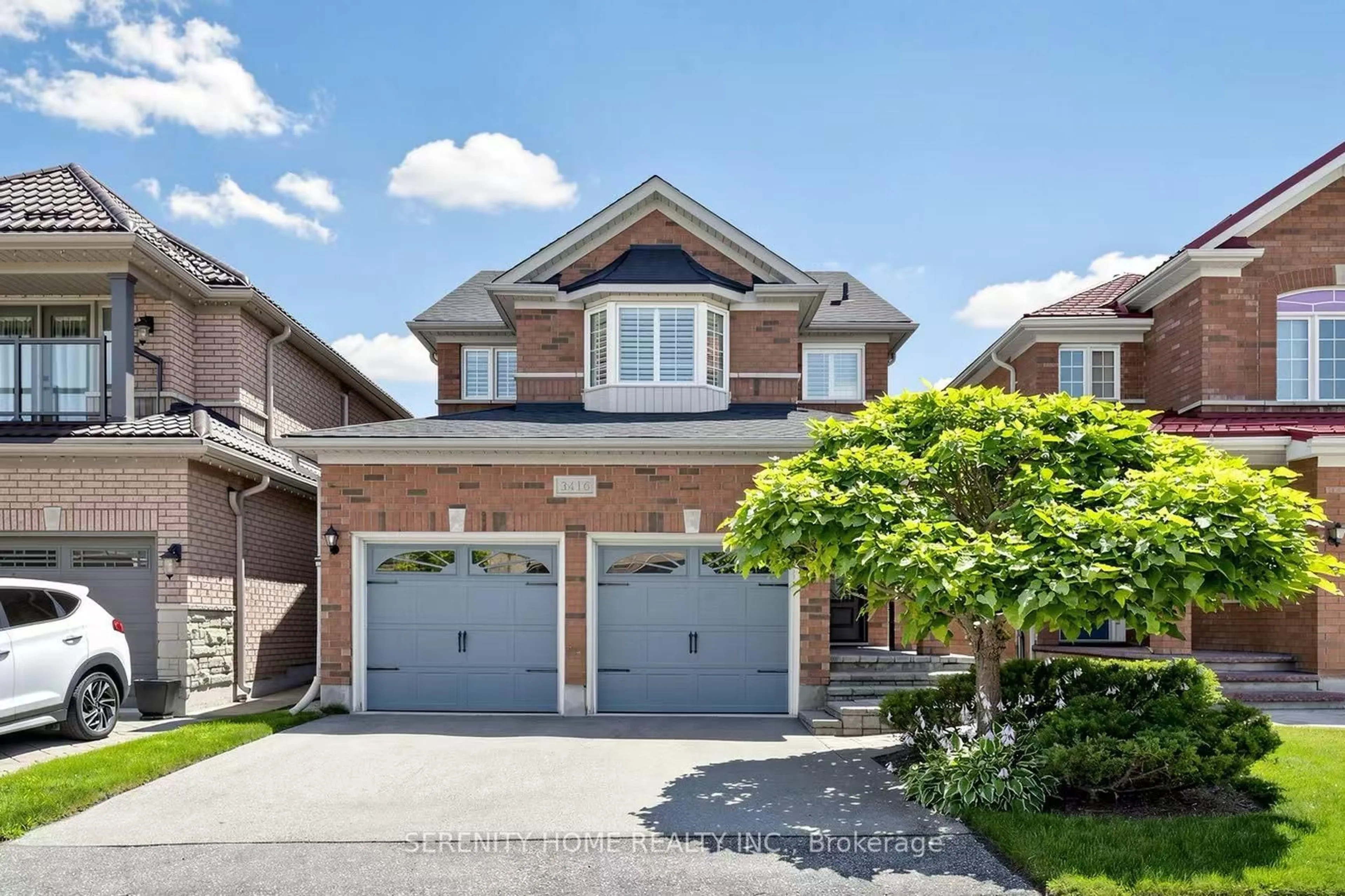 Home with brick exterior material, street for 3416 Sunlight St, Mississauga Ontario L5M 7M7