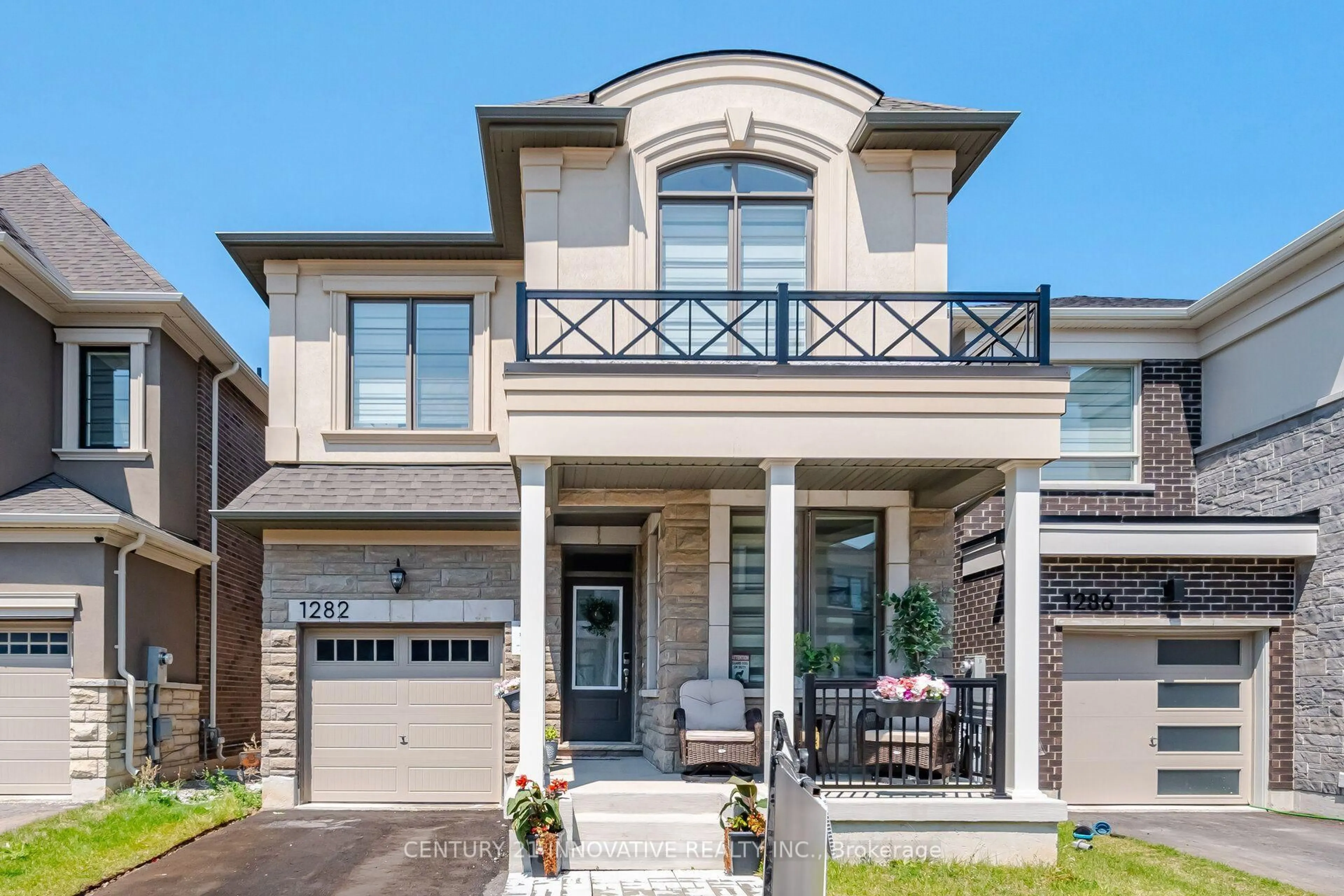 Home with brick exterior material, street for 1282 Stirling Todd Terr, Milton Ontario L9E 2E5