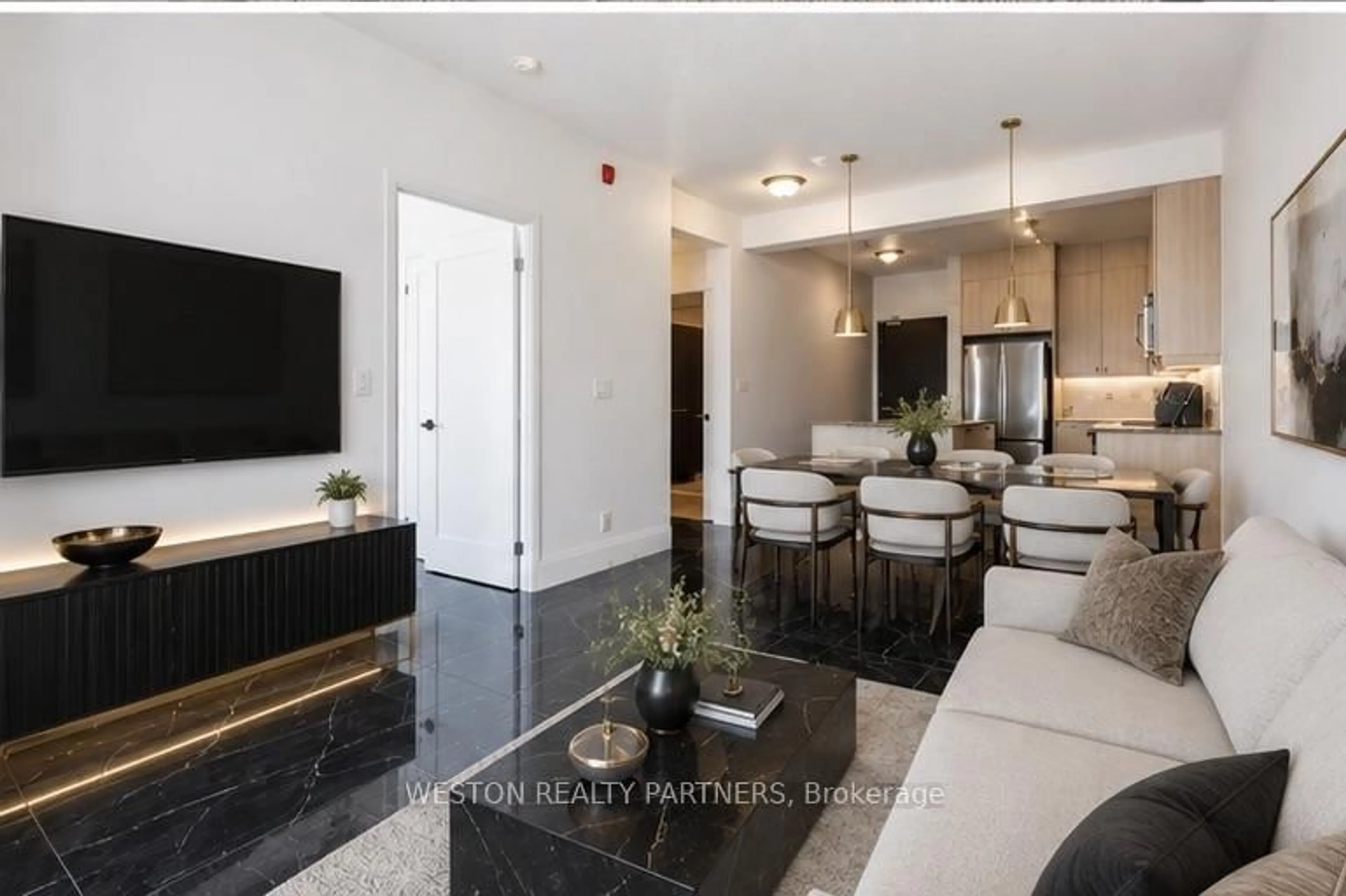 Living room with furniture, unknown for 1185 The Queensway #1118, Toronto Ontario M8Z 0C6