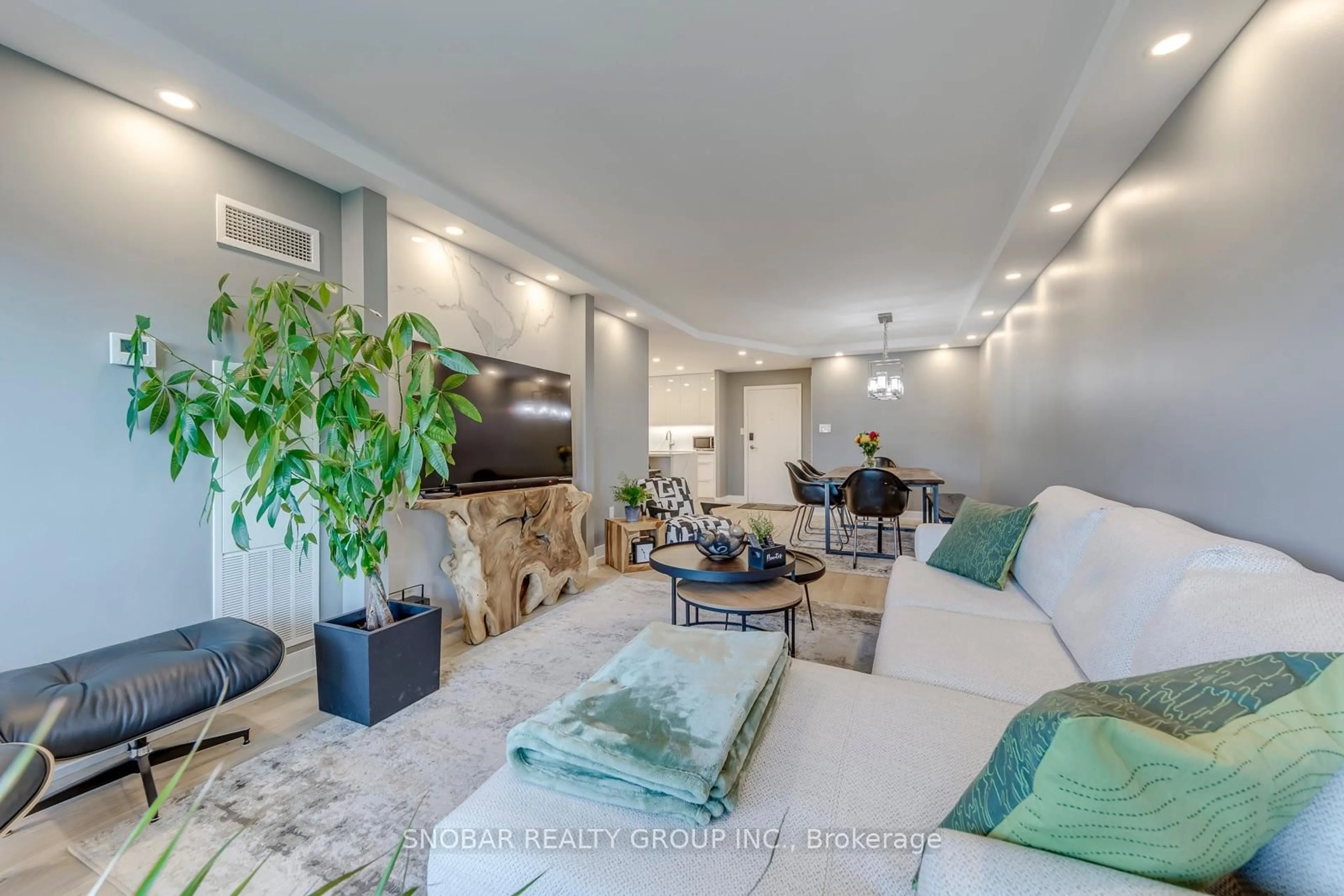 Living room with furniture, unknown for 299 Mill Rd #1510, Toronto Ontario M9C 4V9