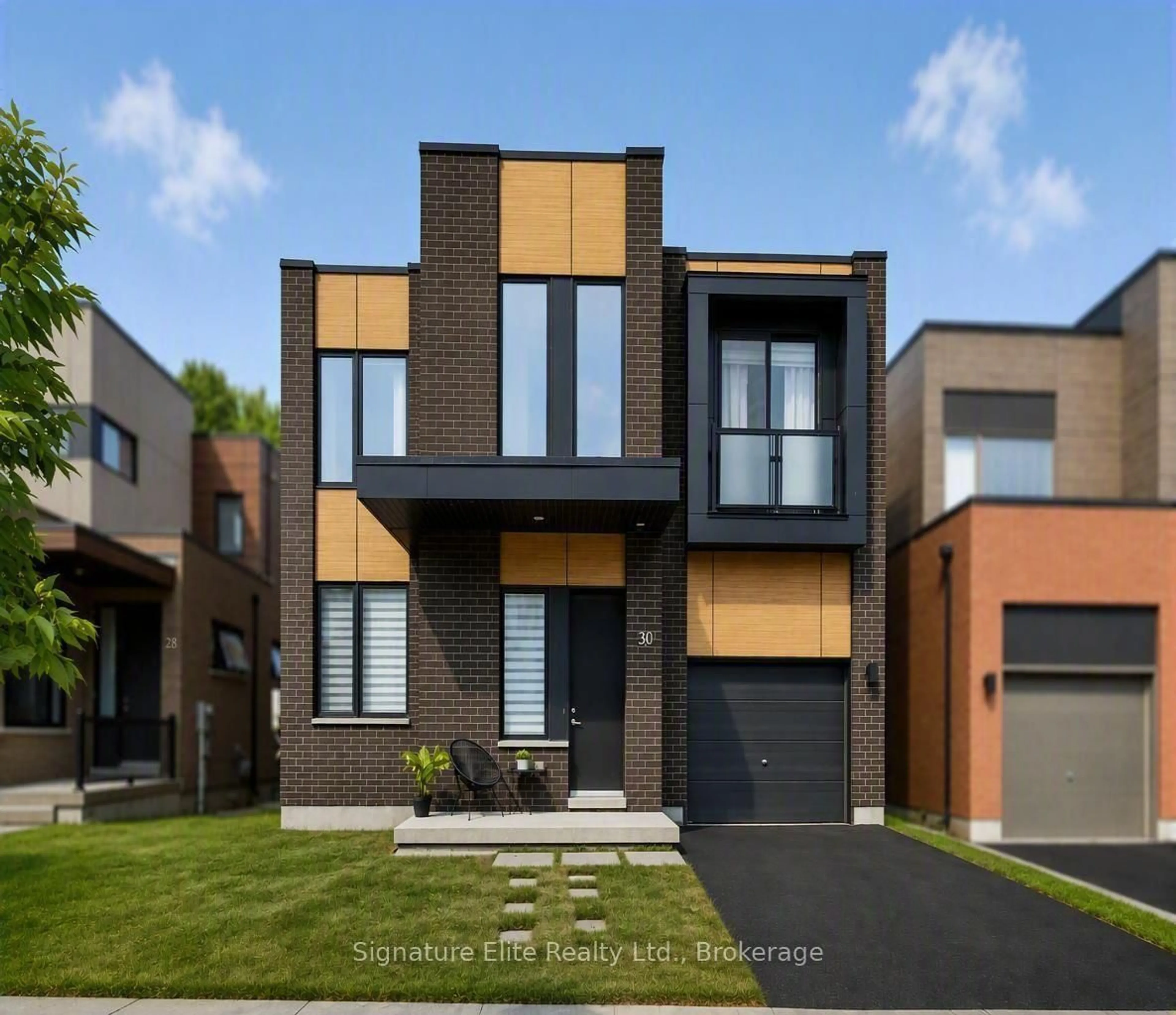 Home with brick exterior material, street for 30 Stanley Greene Blvd, Toronto Ontario M3K 0A9