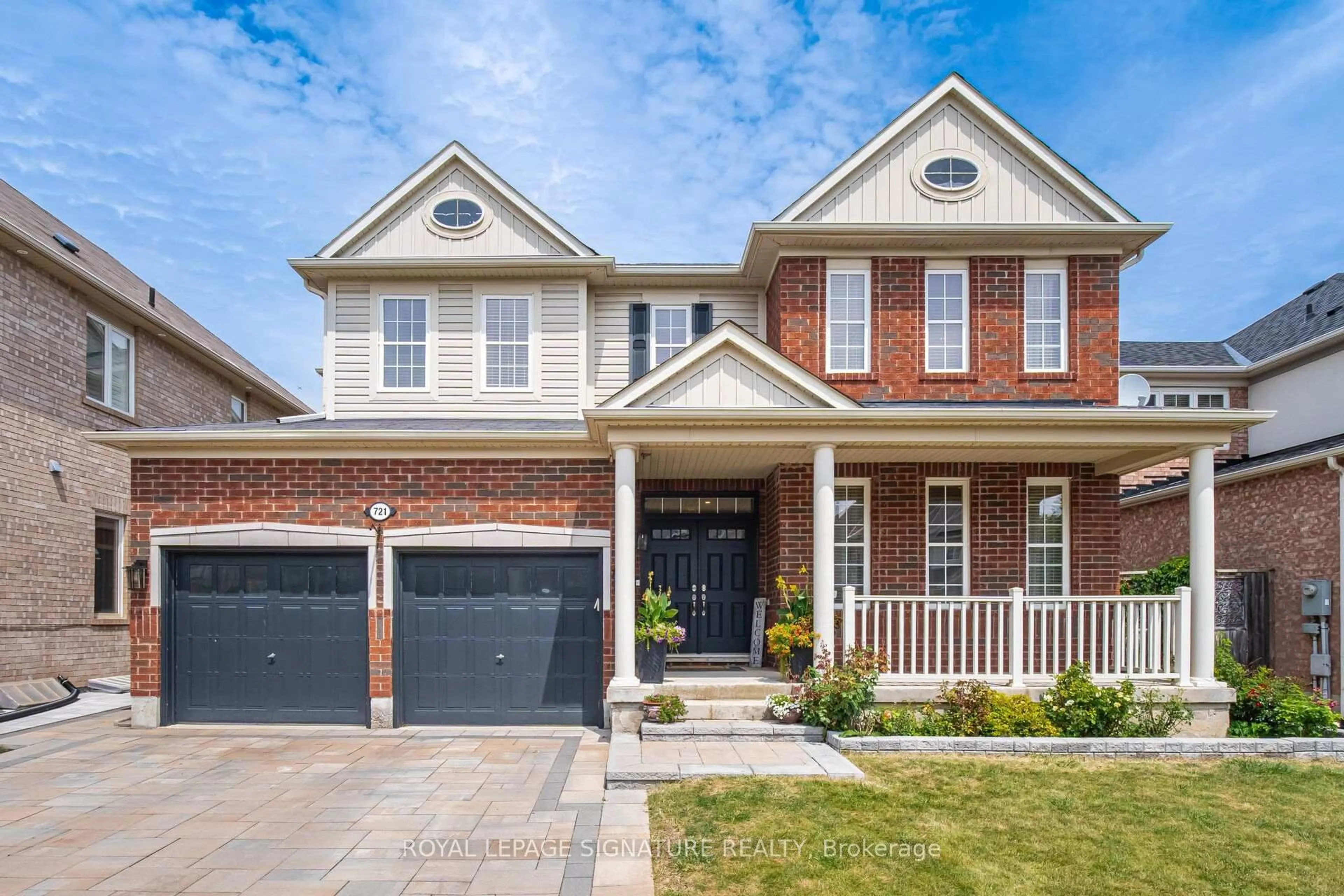 Home with brick exterior material, street for 721 Reece Crt, Milton Ontario L9T 0X4