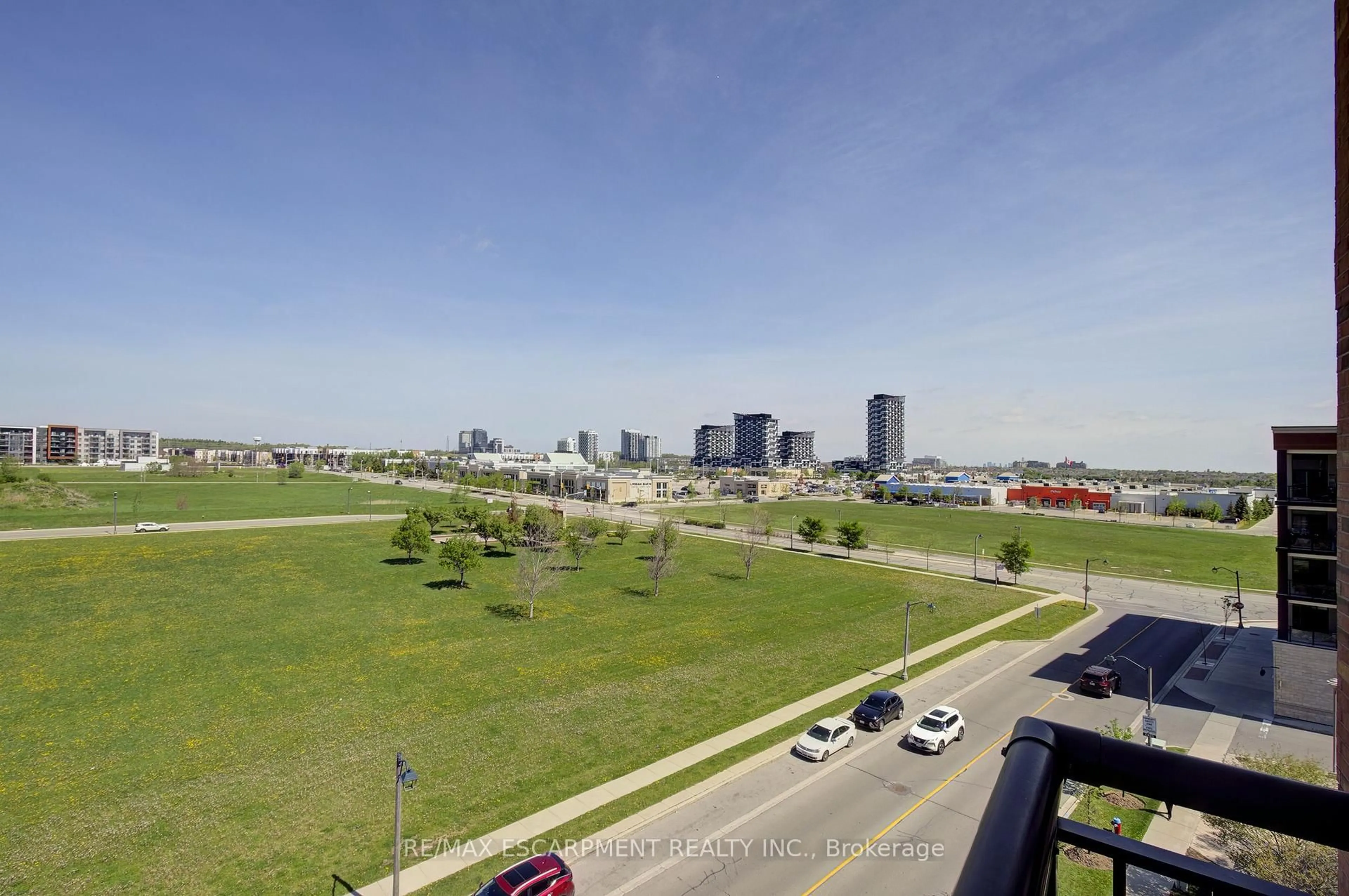A pic from outside/outdoor area/front of a property/back of a property/a pic from drone, city buildings view from balcony for 2379 Central Park Dr #603, Oakville Ontario L6H 0E3