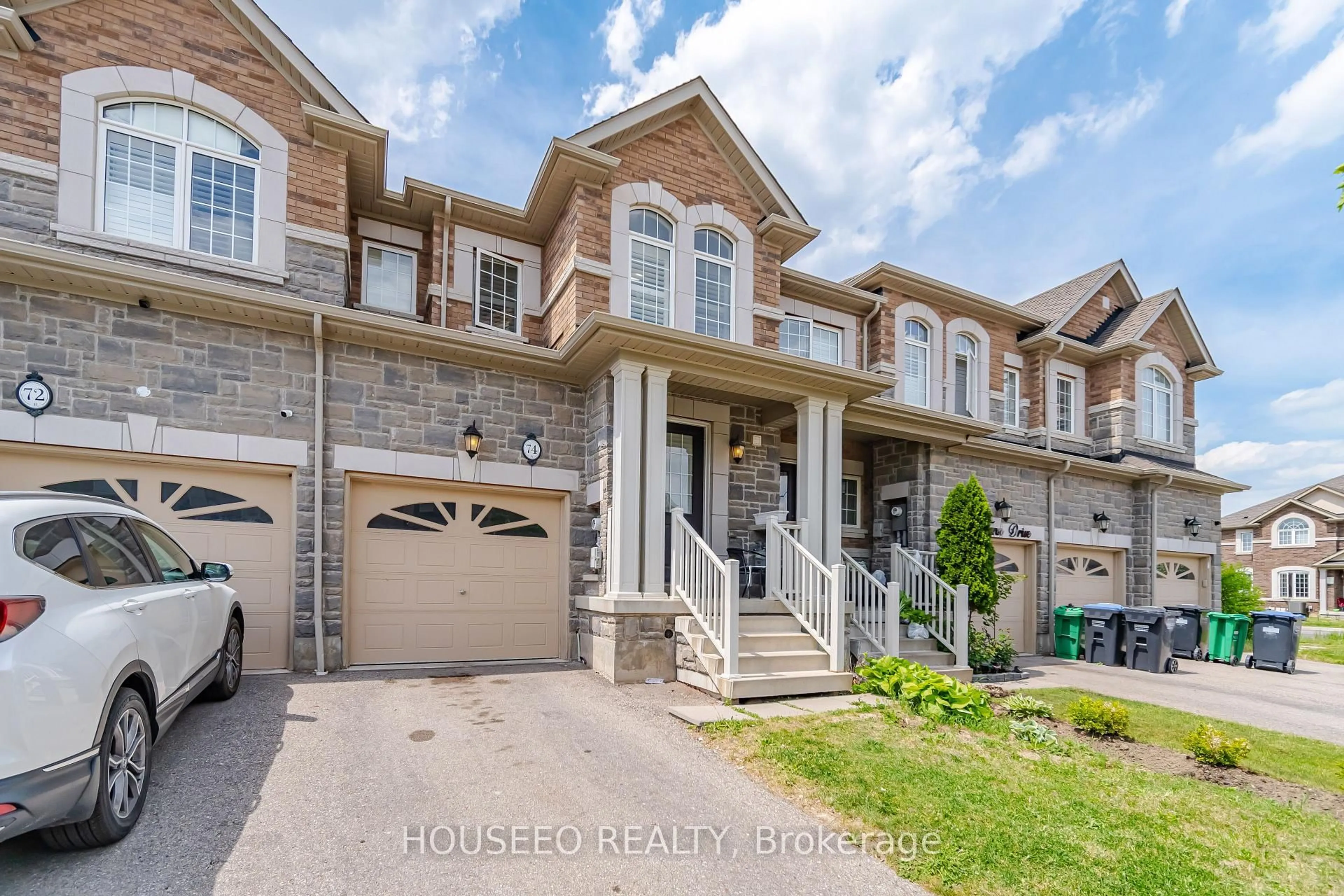 Home with brick exterior material, street for 74 Fann Dr, Brampton Ontario L7A 4L5