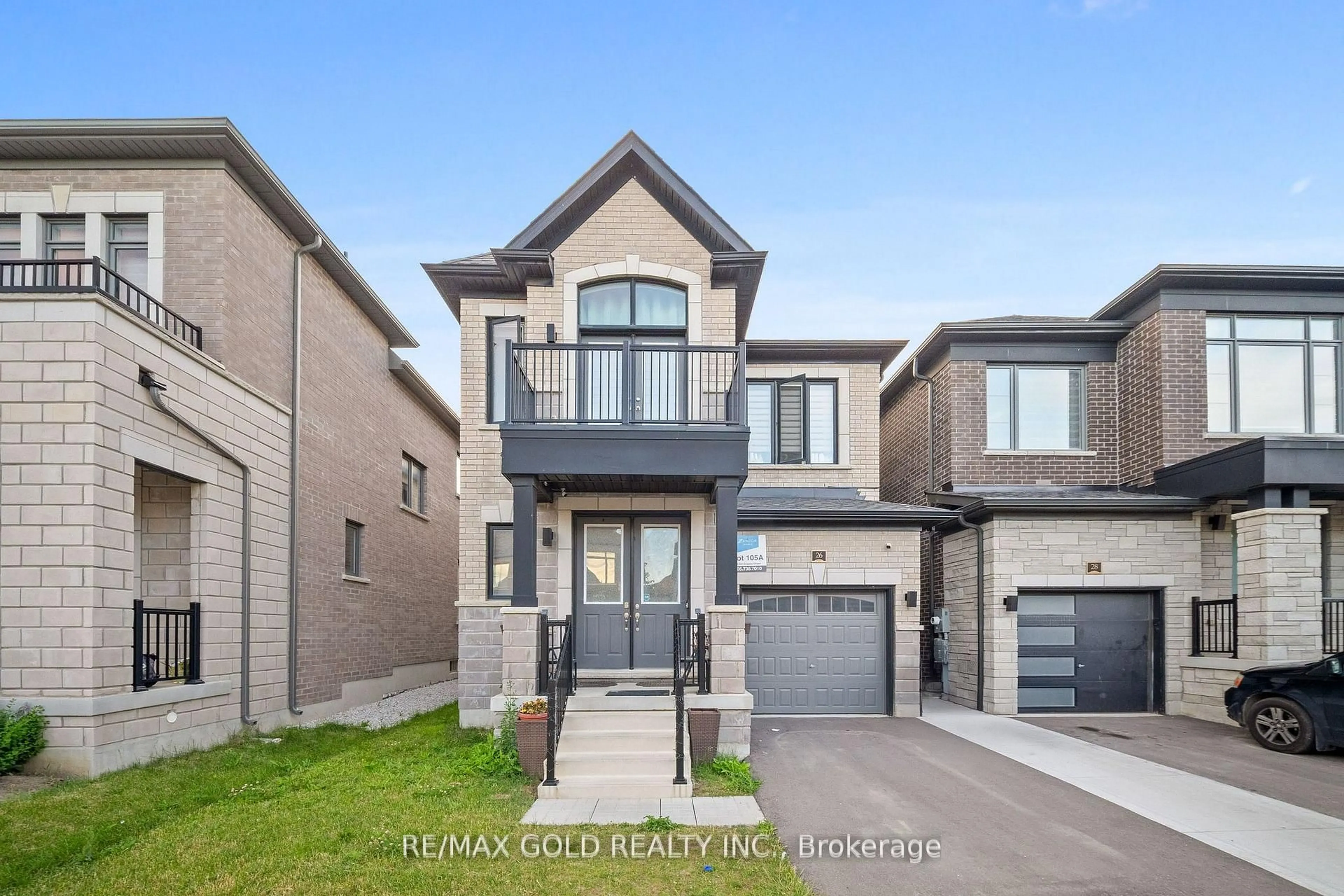 Home with brick exterior material, street for 26 Del Grappa St, Caledon Ontario L7C 4L1