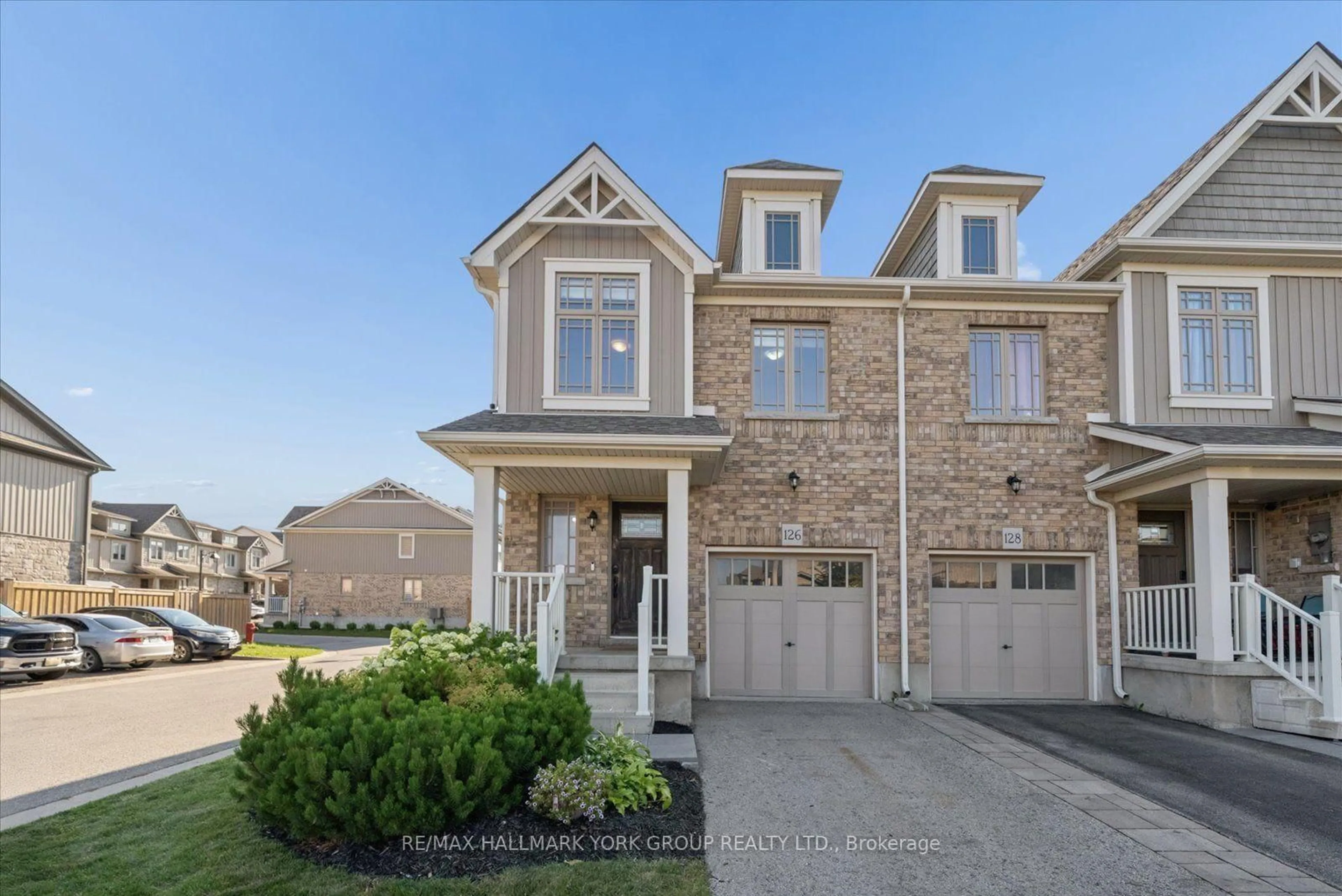 Home with brick exterior material, street for 126 Parkinson Cres, Orangeville Ontario L9W 6X3